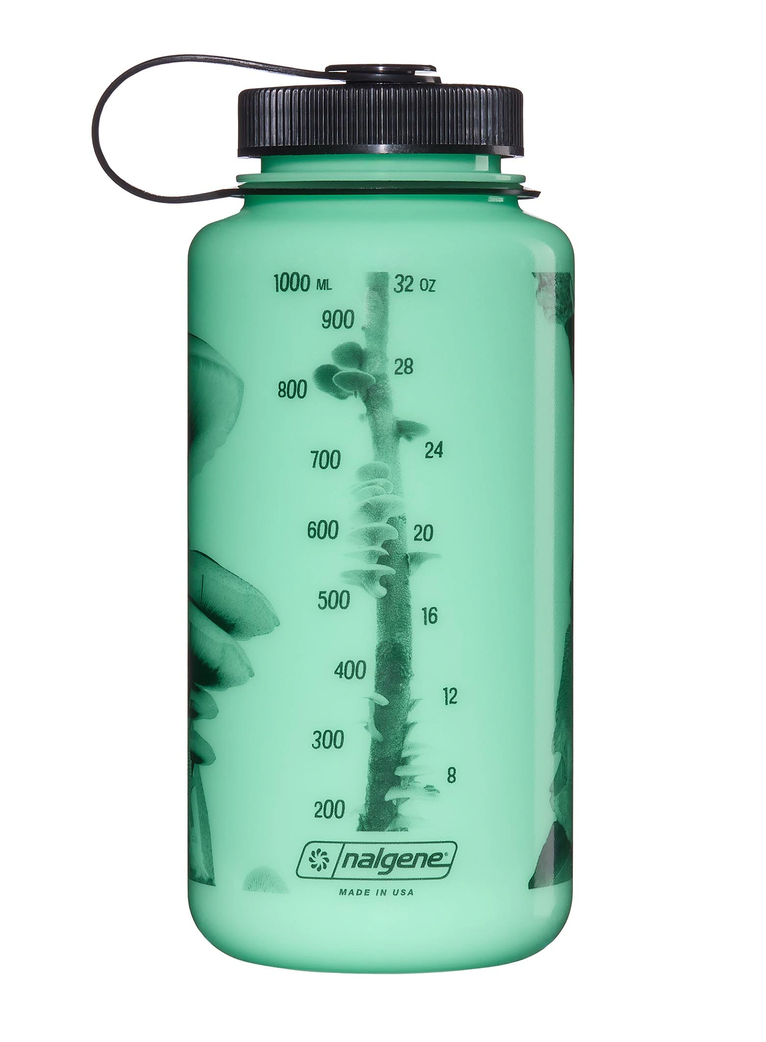 Trinkflasche Nalgene Wide Mouth 32 oz (946 ml) - w/black mushrooms