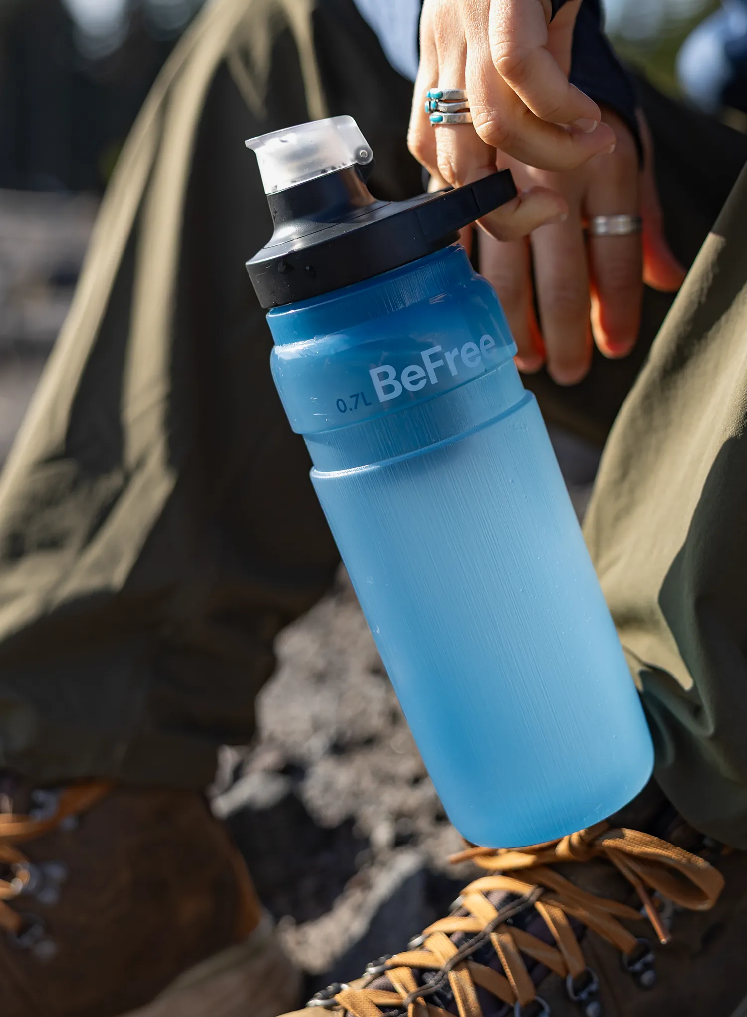 Wasserfilter-Flasche Katadyn BeFree AC Bottle 0.7L - blue