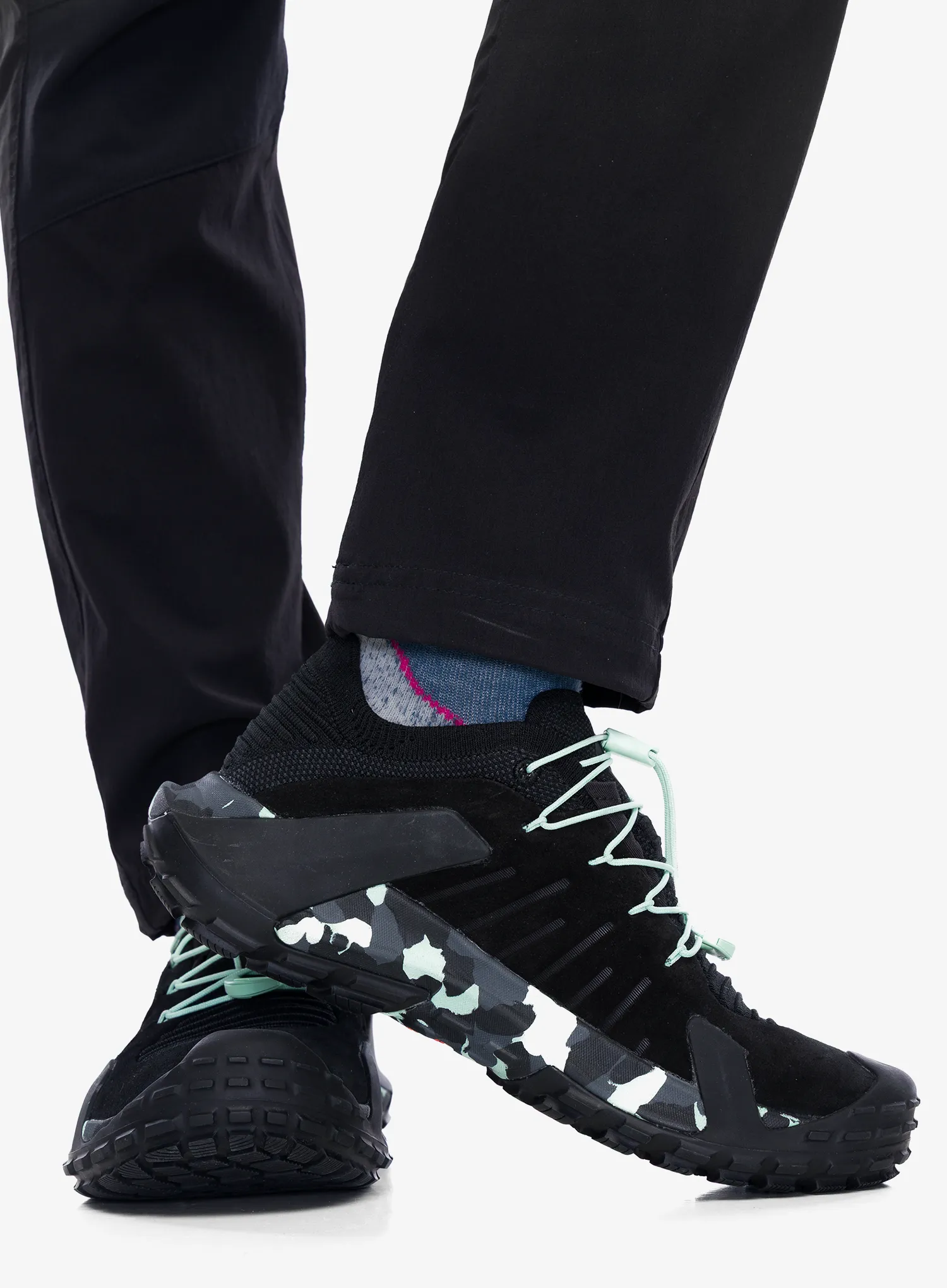 Schuhe Damen Mammut Hueco II Low GTX - black/neo mint
