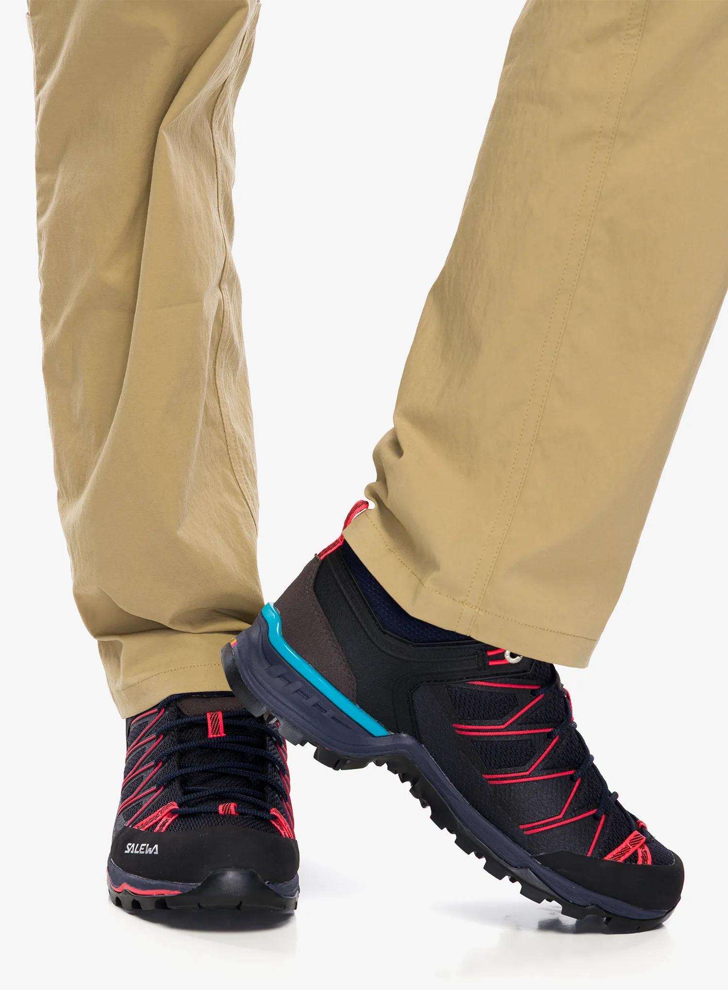 Schuhe Damen Salewa Mountain Trainer Lite - premium navy/fluo coral