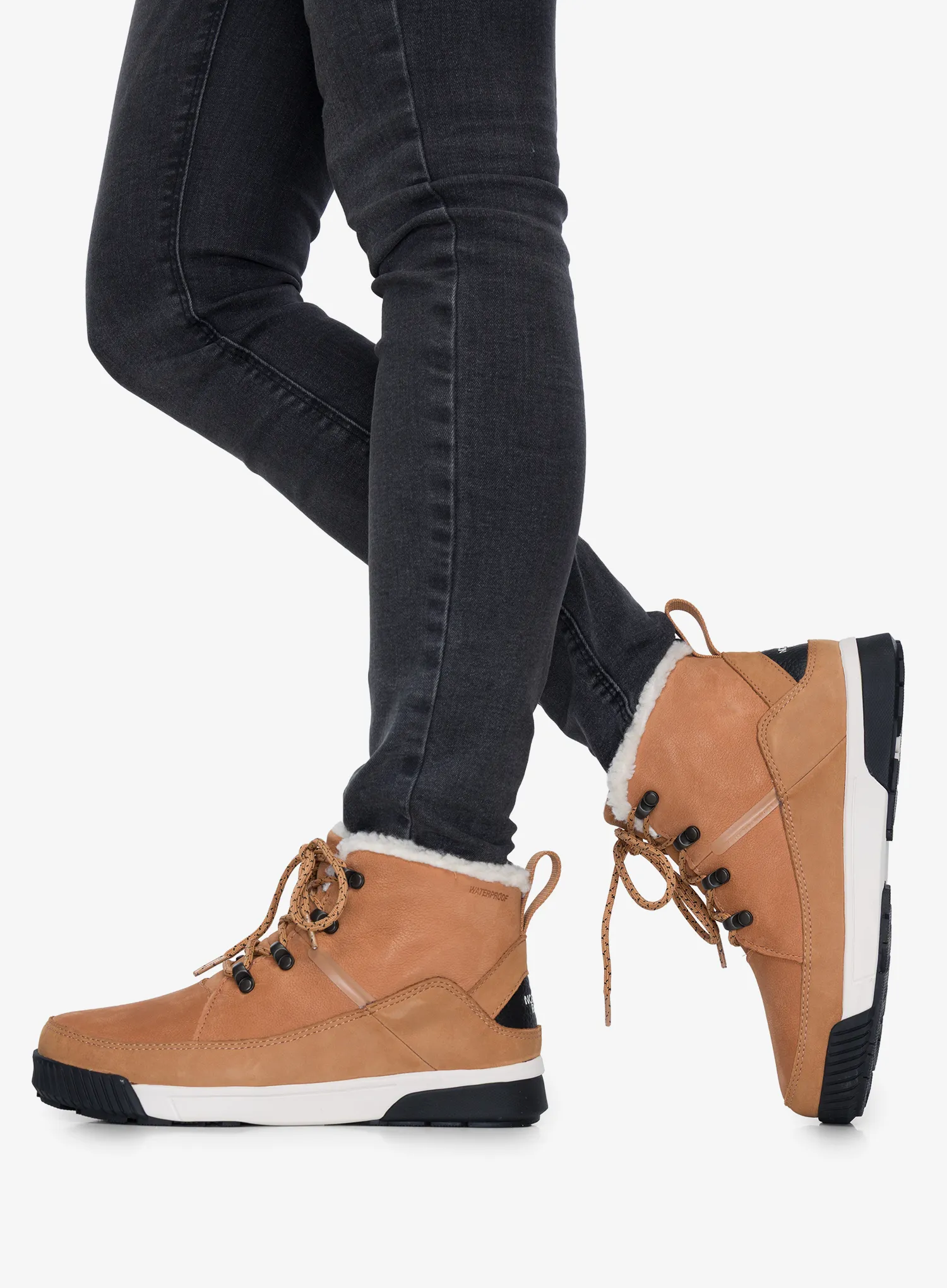 Schuhe Damen The North Face Sierra Mid Lace WP - almond butter/tnf black