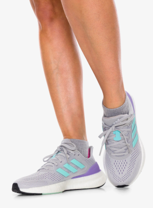 Laufschuhe Damen adidas Pureboost 23 - gretwo/flaaqu/ftwwht