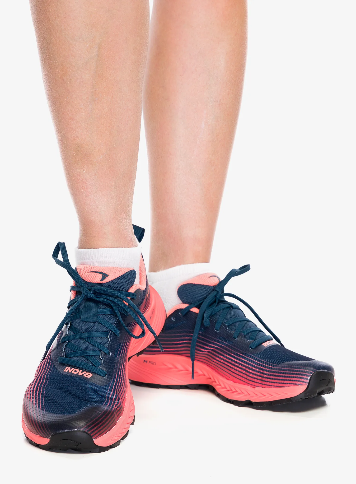 Laufschuhe Damen Inov-8 TrailFly Speed Wide - navy/coral