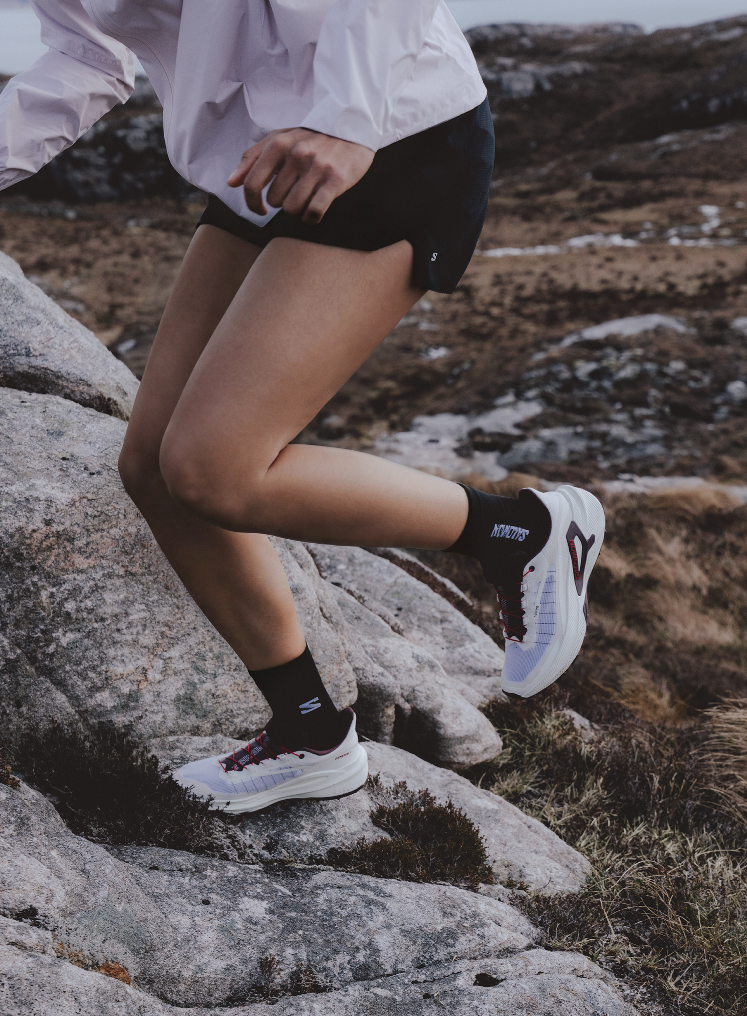 Laufschuhe Damen Salomon Genesis 2 - vanilla ice/huckleberry