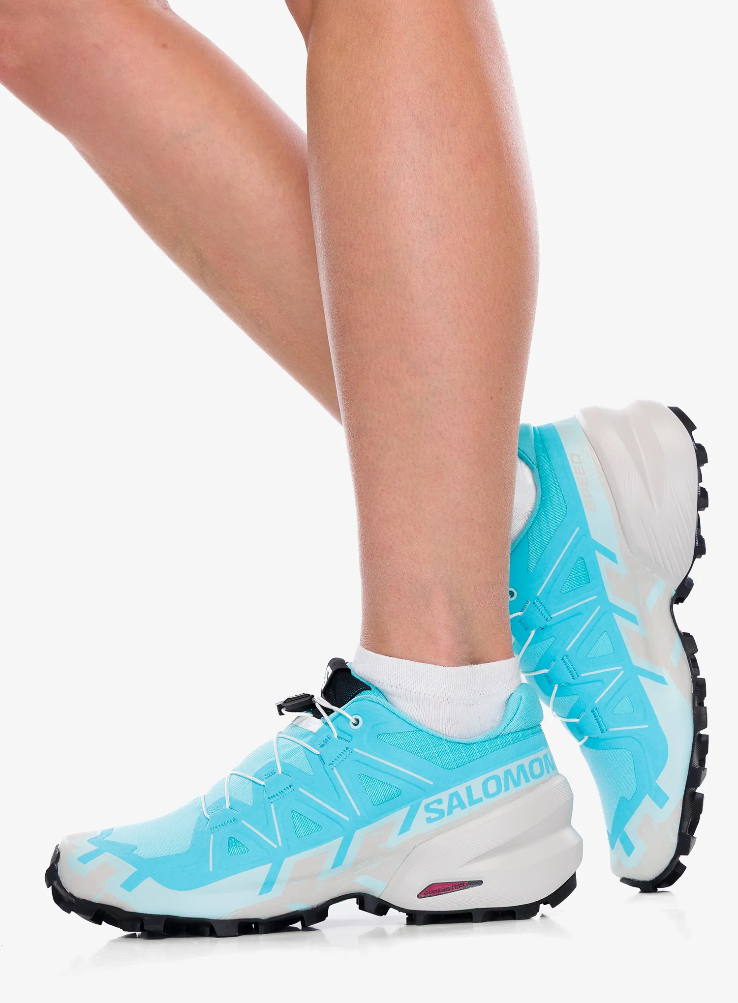 Laufschuhe Damen Salomon Speedcross 6 - blue curacao/lunar