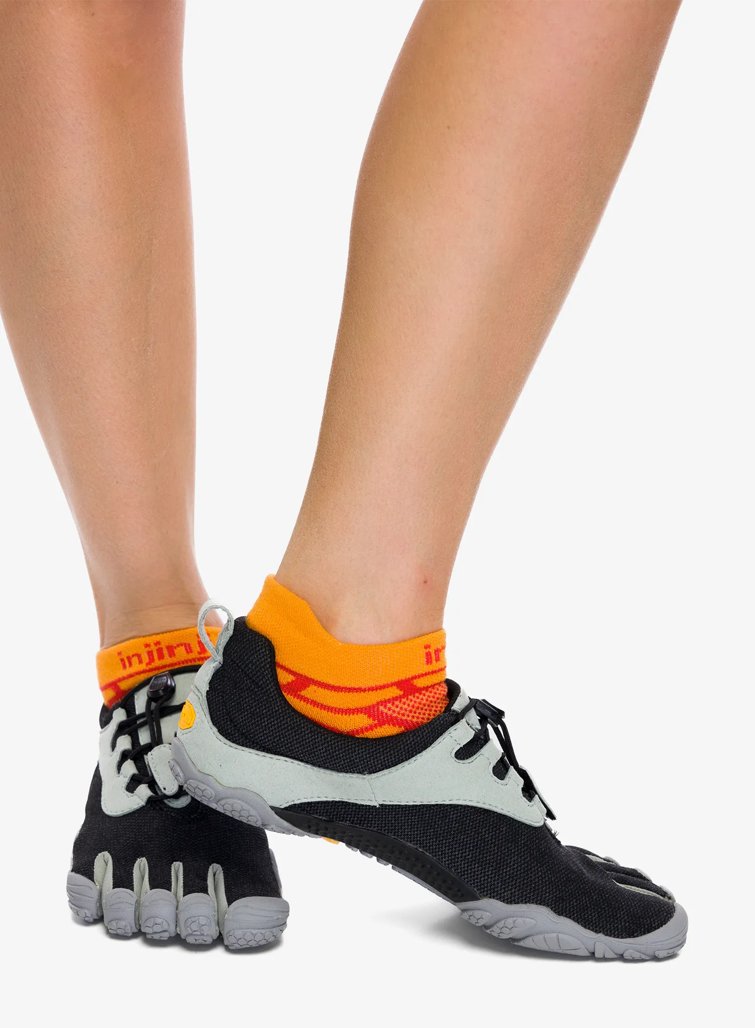 Laufschuhe Damen Vibram Fivefingers V-Run Retro - black/grey