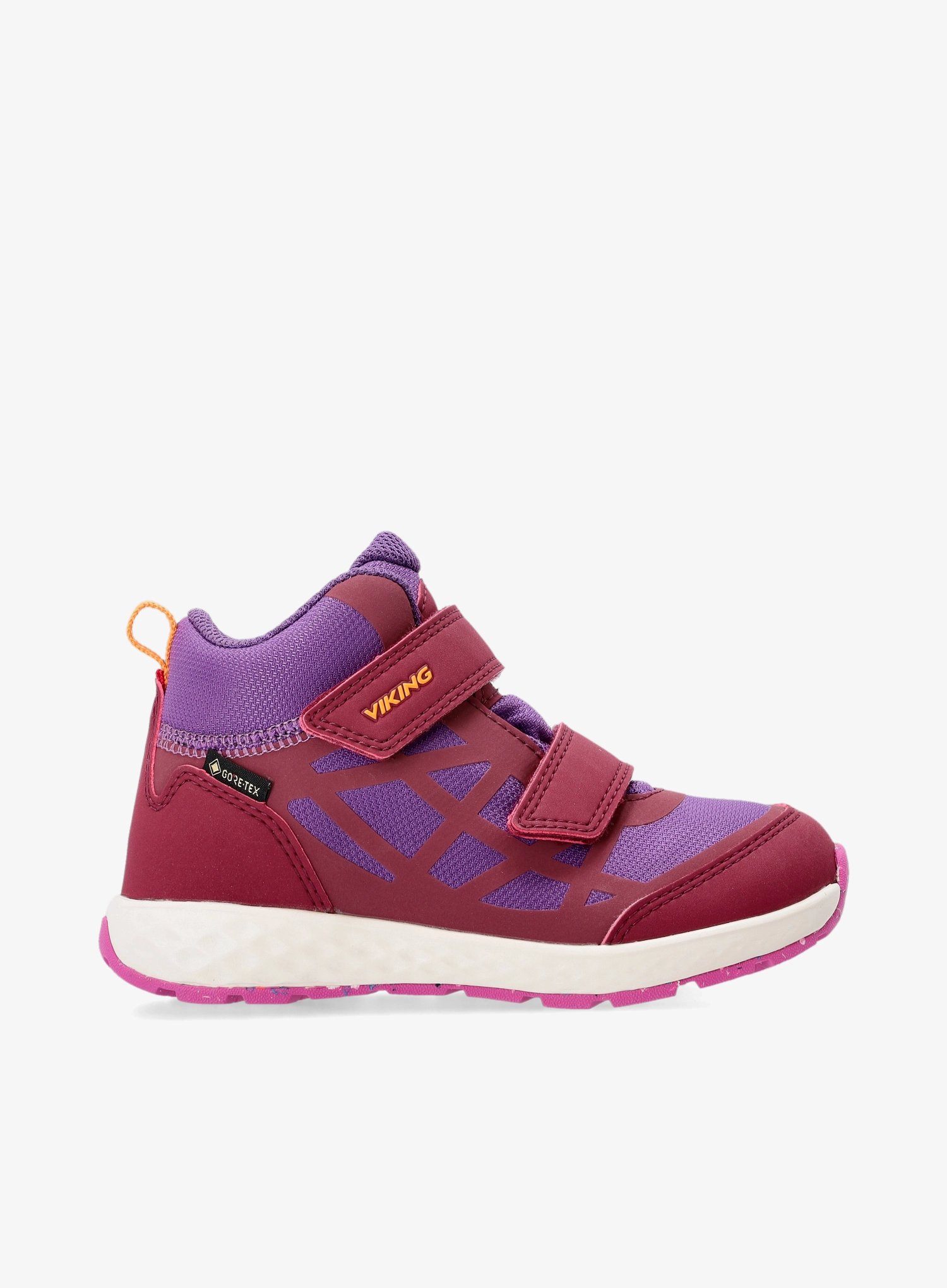 Kinderschuhe Viking Veme Reflex Mid GTX 2V - burgundy/violet
