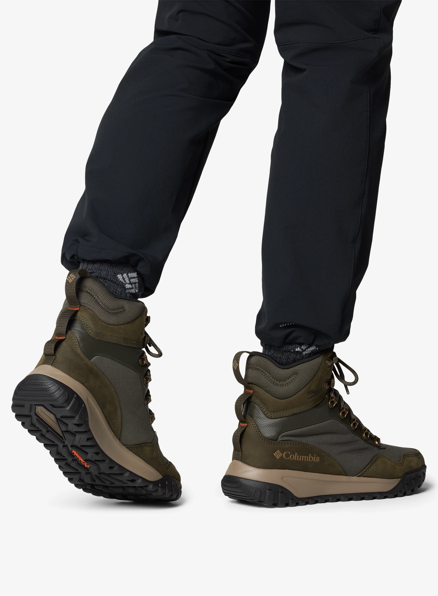 Schuhe Herren Columbia Burnsider Omni-Heat Infinity - deep olive/tangy orange