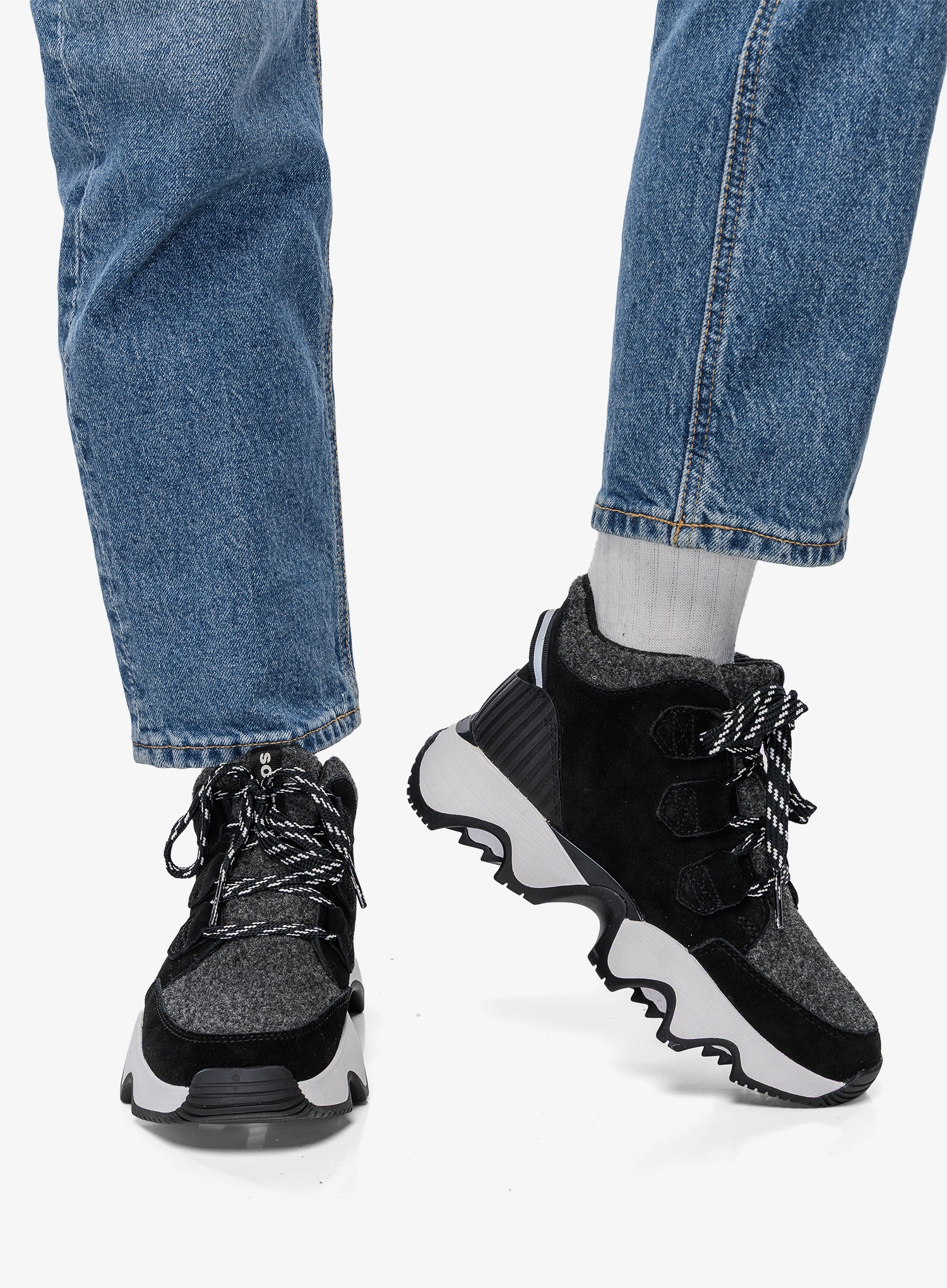 Outdoorschuhe Damen Sorel Kinetic Impact Caribou Plus WP - black/sea salt