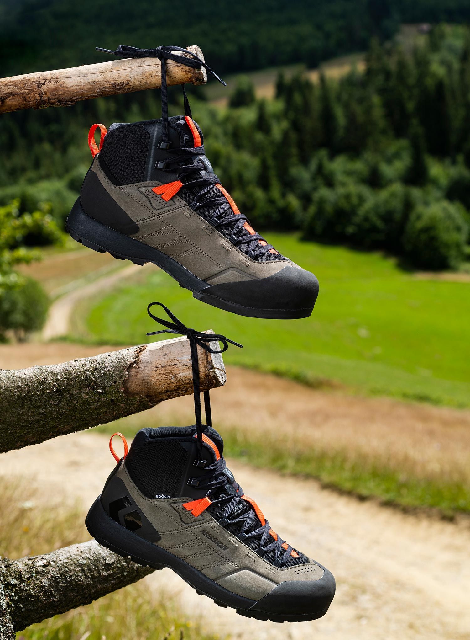 Zustiegschuhe Herren Black Diamond Mission LTR Mid WP - walnuts/octane