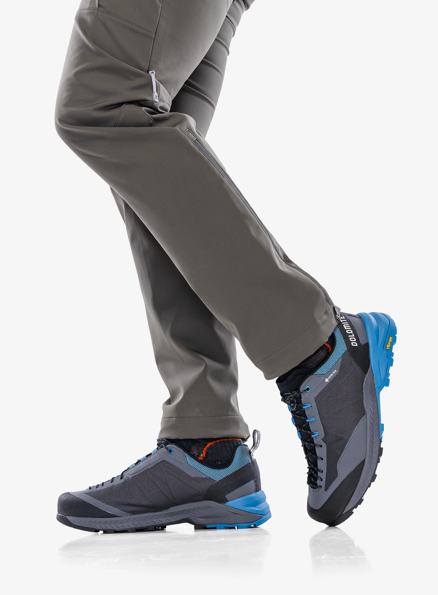 Zustiegschuhe Herren Dolomite Crodarossa Tech GTX - anthracite grey/blue