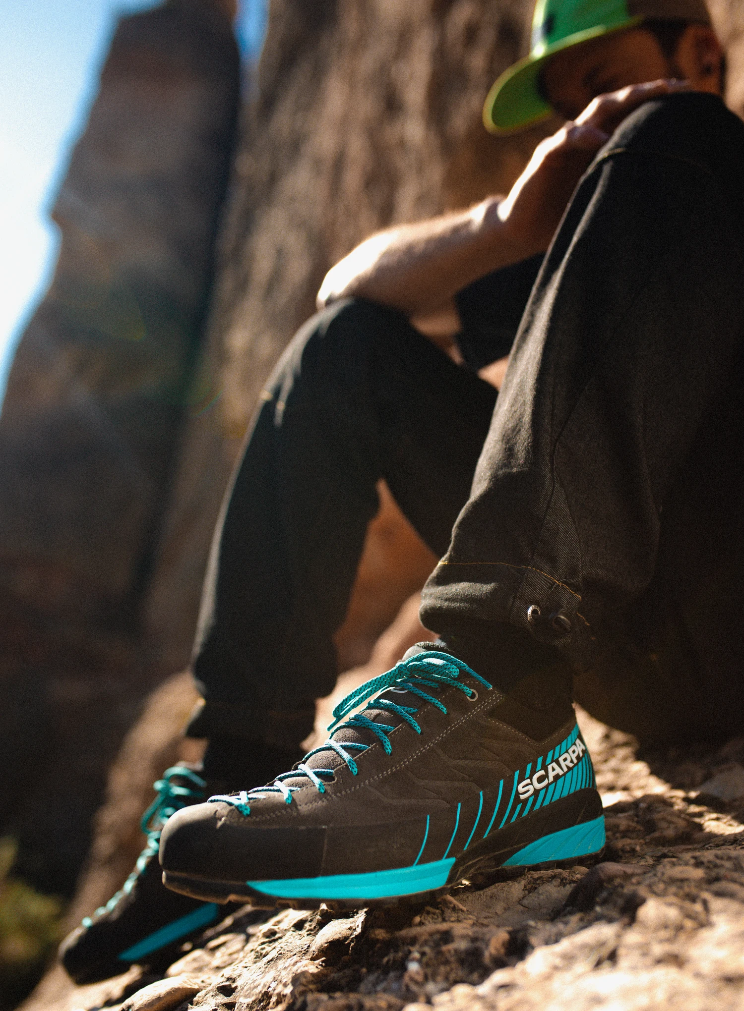 Zustiegschuhe Herren Scarpa Mescalito GTX - shark/azure
