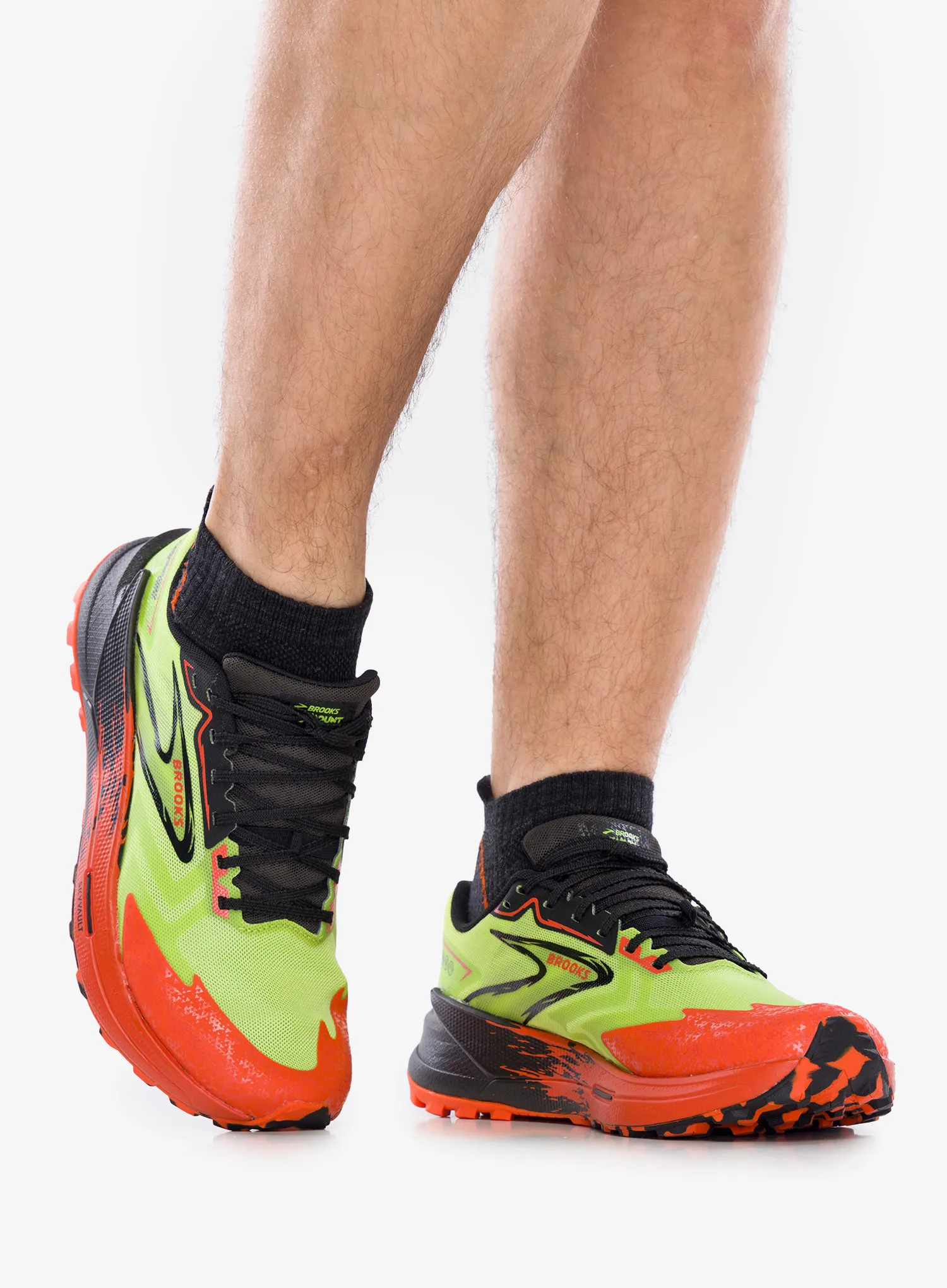 Trailschuhe Brooks Catamount 3 - acid lime/cherry tomato/black