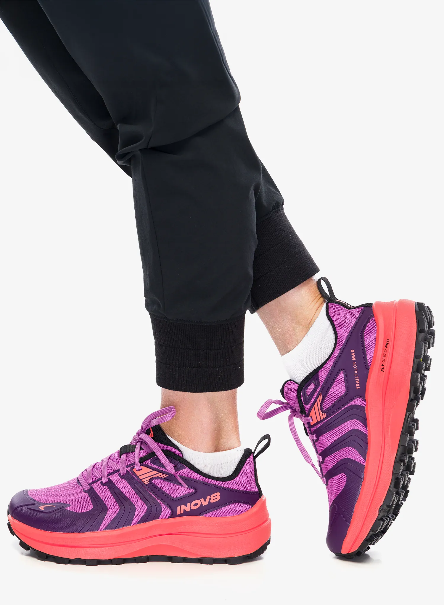 Trailschuhe Damen Inov-8 TrailTalon Max - purple/coral