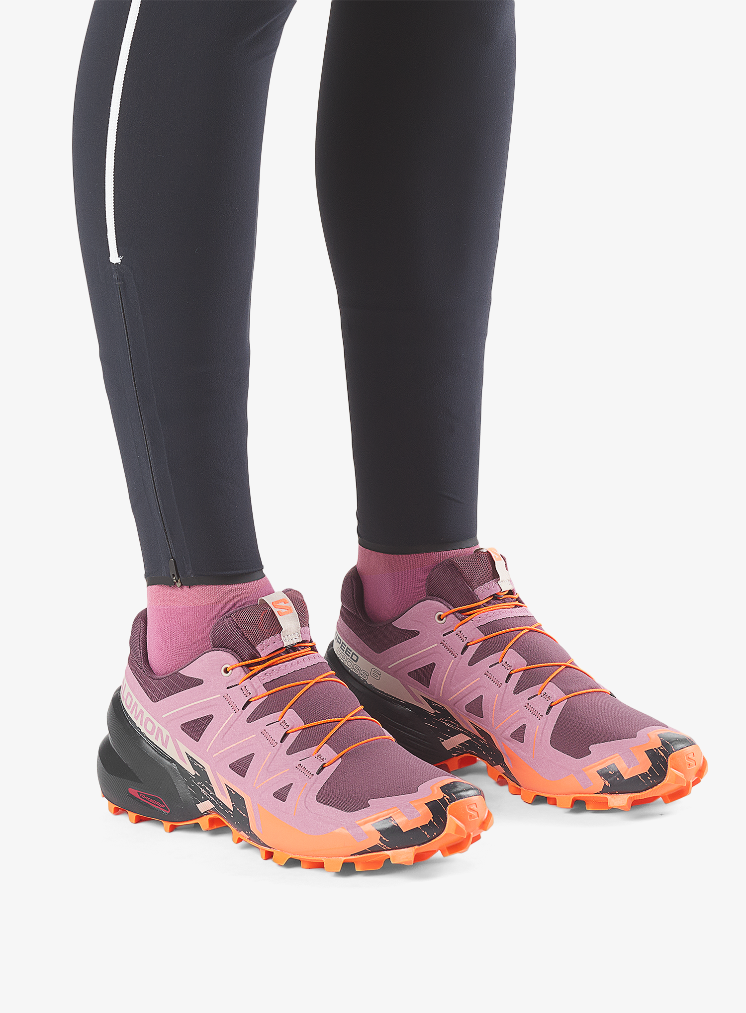 Trailschuhe Damen Salomon Speedcross 6 - huckleberry/dusky orchid