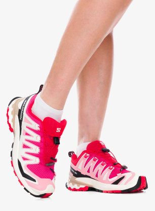 Trailschuhe Damen Salomon Xa Pro 3D V9 - rouge/vanilla/red