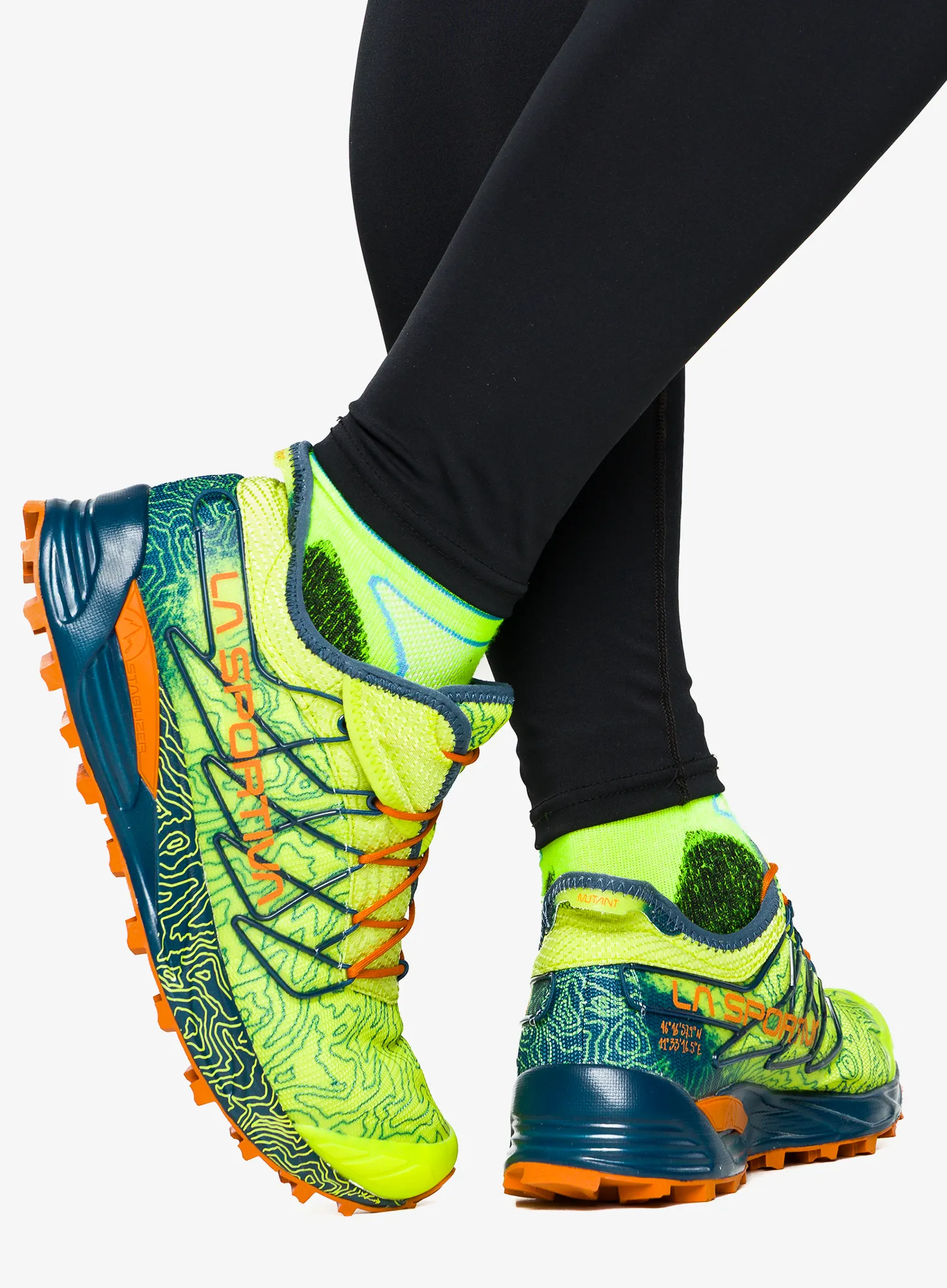 Trailschuhe La Sportiva Mutant - lime punch/storm blue
