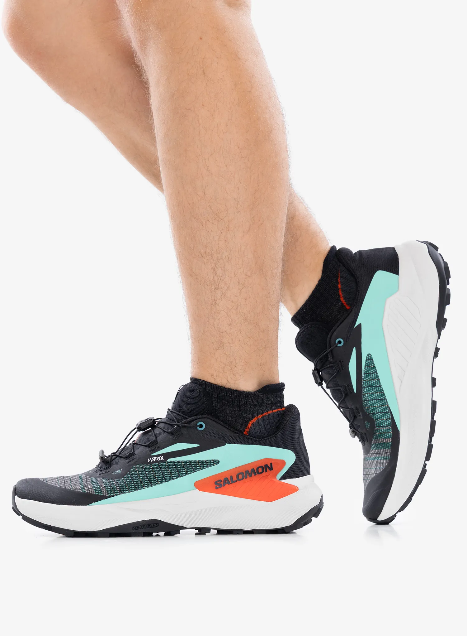 Trailschuhe Salomon Genesis - black/green/cherry