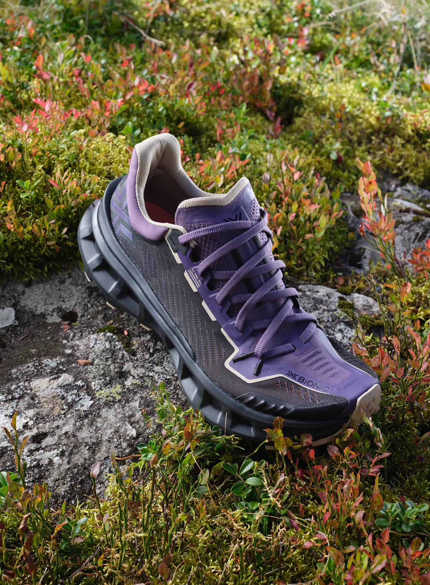 Trailschuhe X-Bionic Terraskin X03 - deep purple/x black/sand