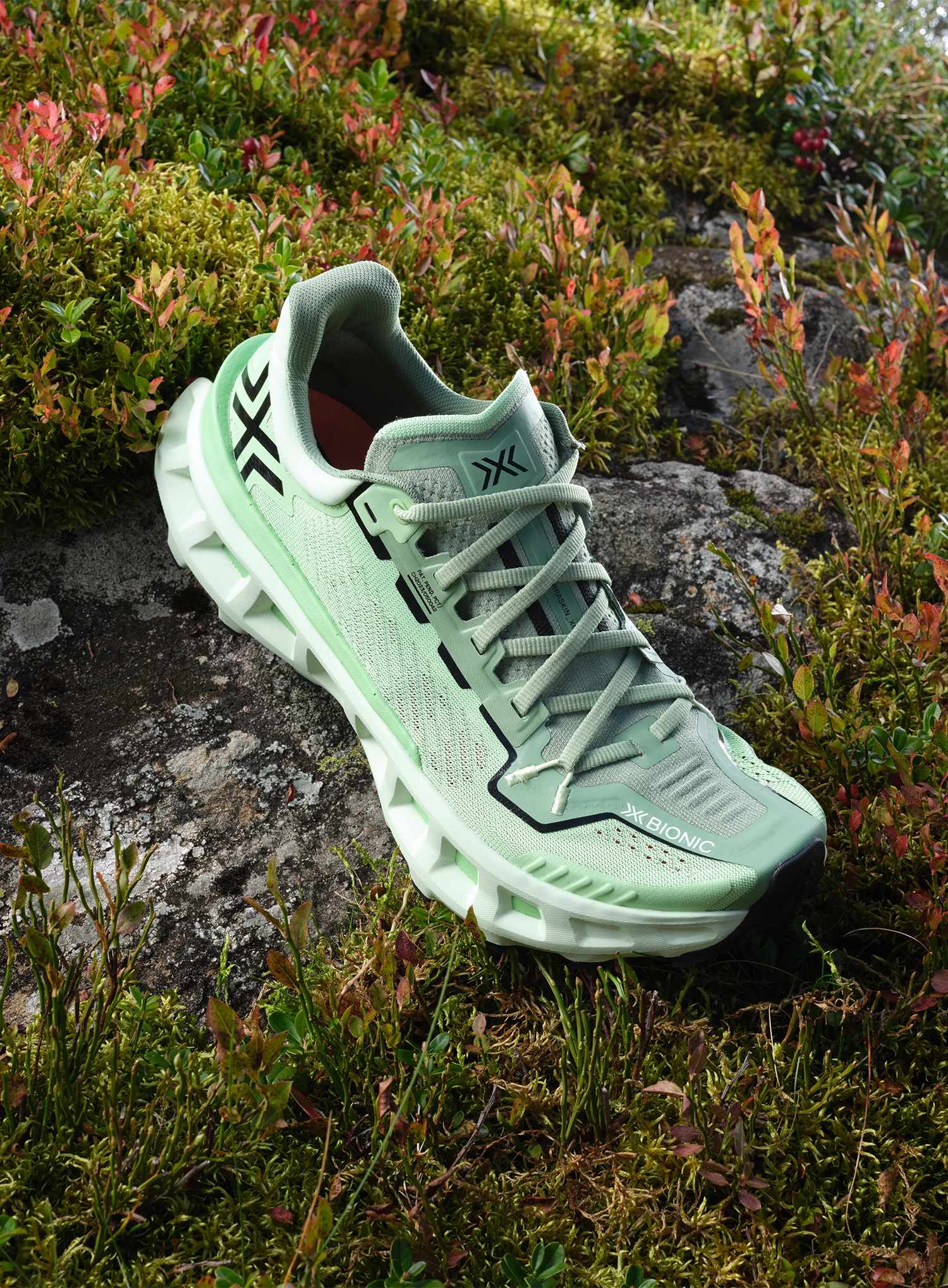 Trailschuhe X-Bionic Terraskin X03 - digital lime/x black