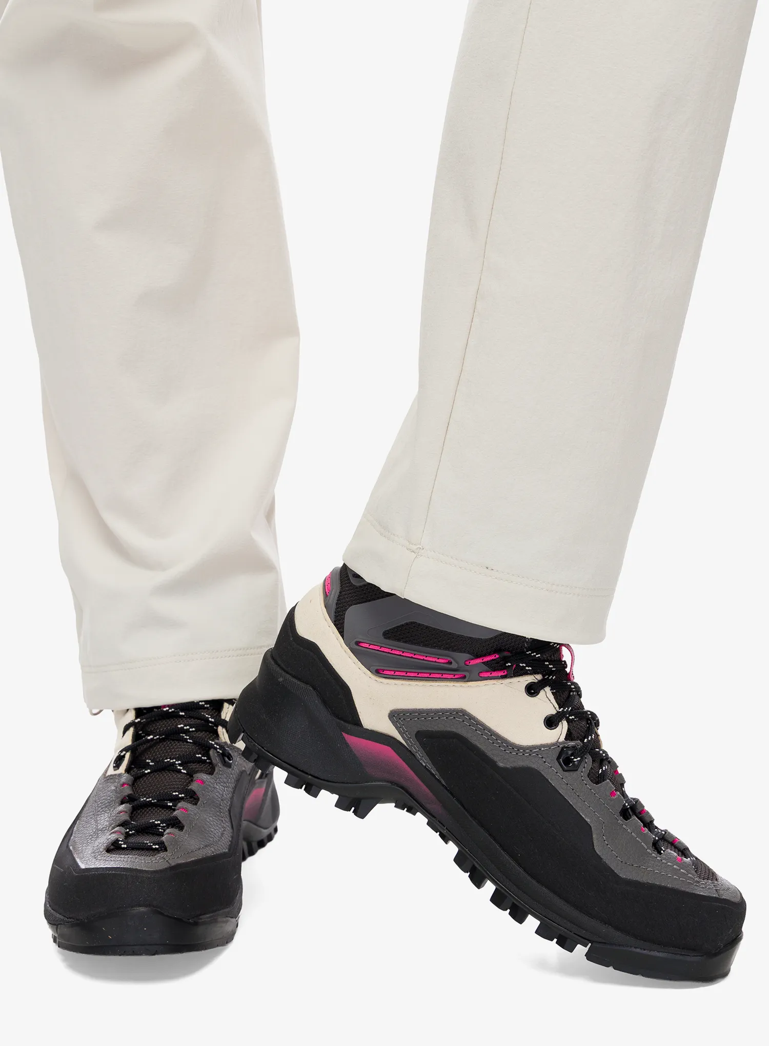 Trekkingschuhe Damen Garmont Akron Mid GTX - grey/raspberry pink