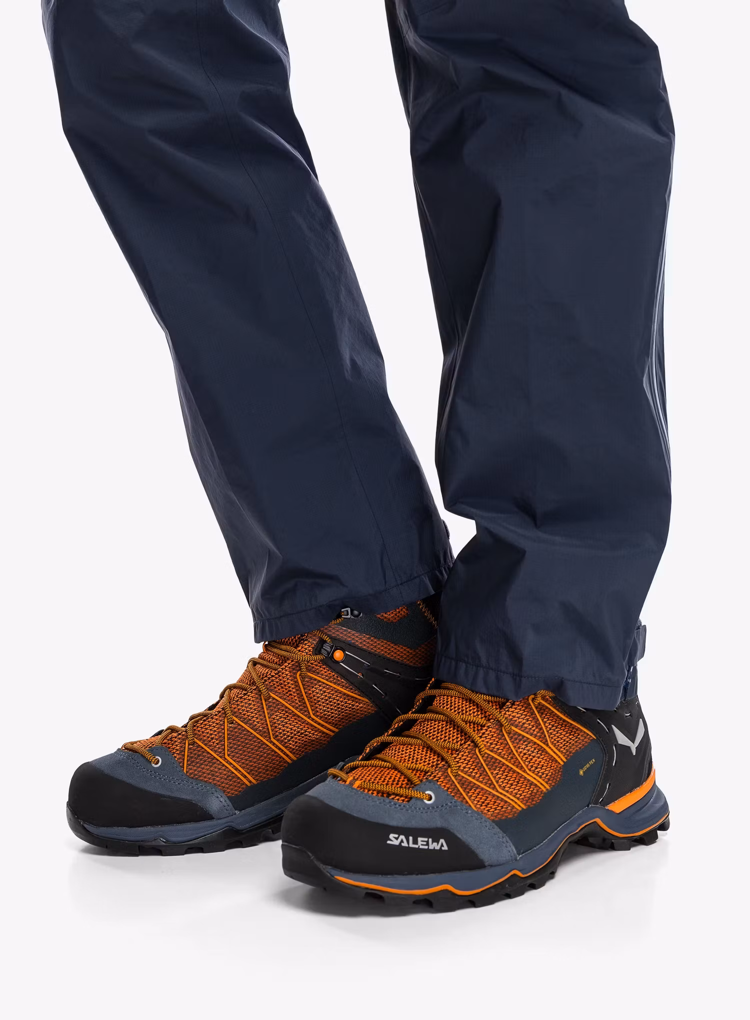 Trekkingschuhe Herren Salewa Mountain Trainer Lite Mid GTX - black out/carrot