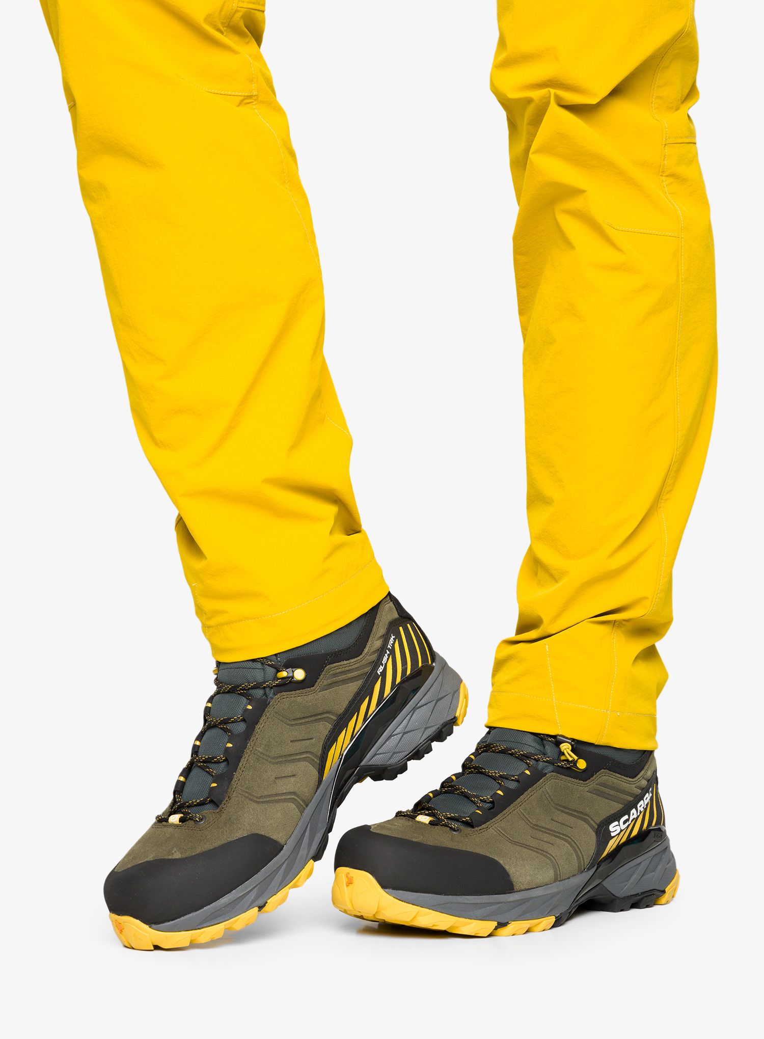 Trekkingschuhe Herren Scarpa Rush TRK GTX - mustard/military
