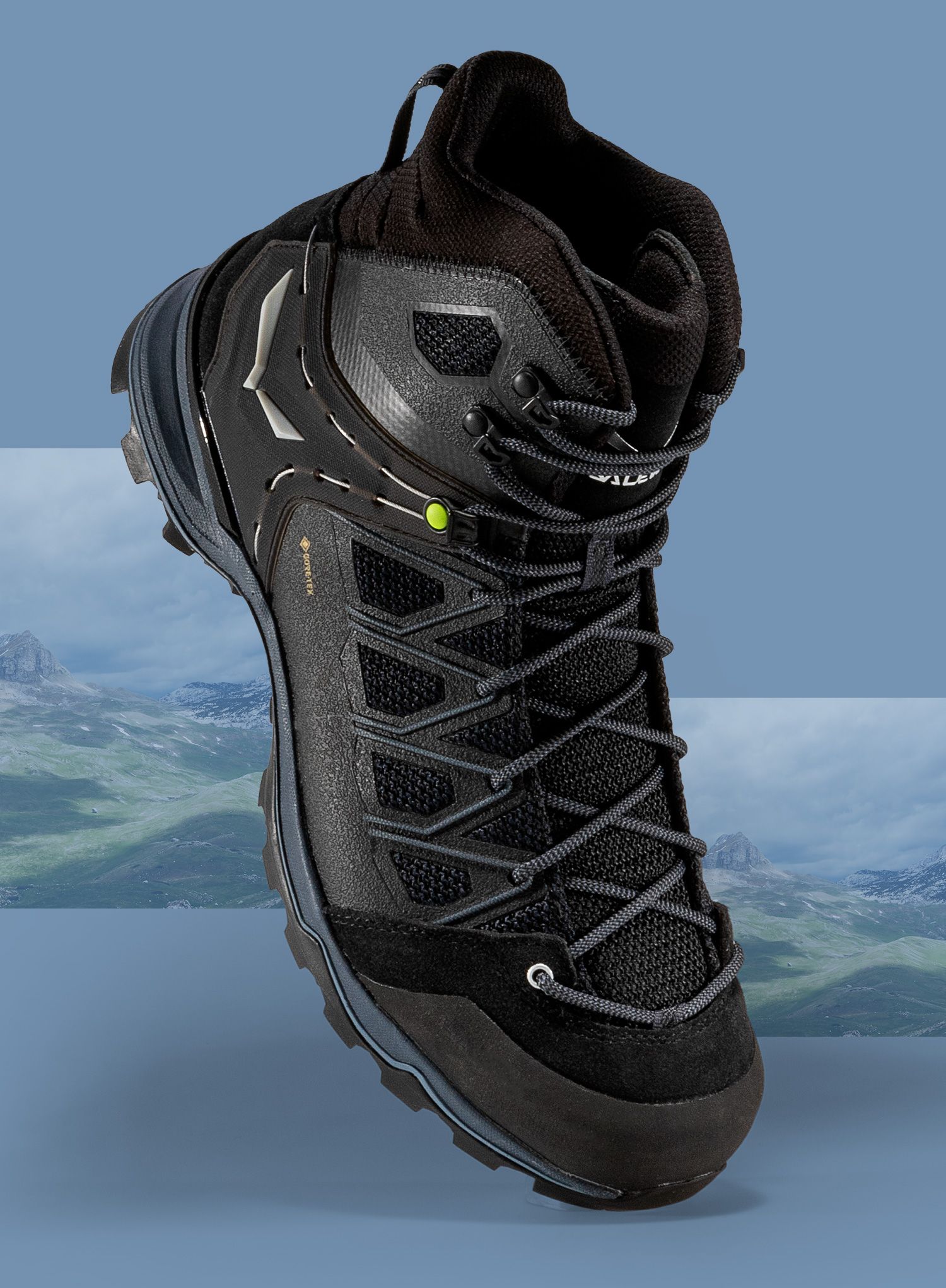 Trekkingschuhe Herren Salewa Mountain Trainer Lite Mid GTX - black/black