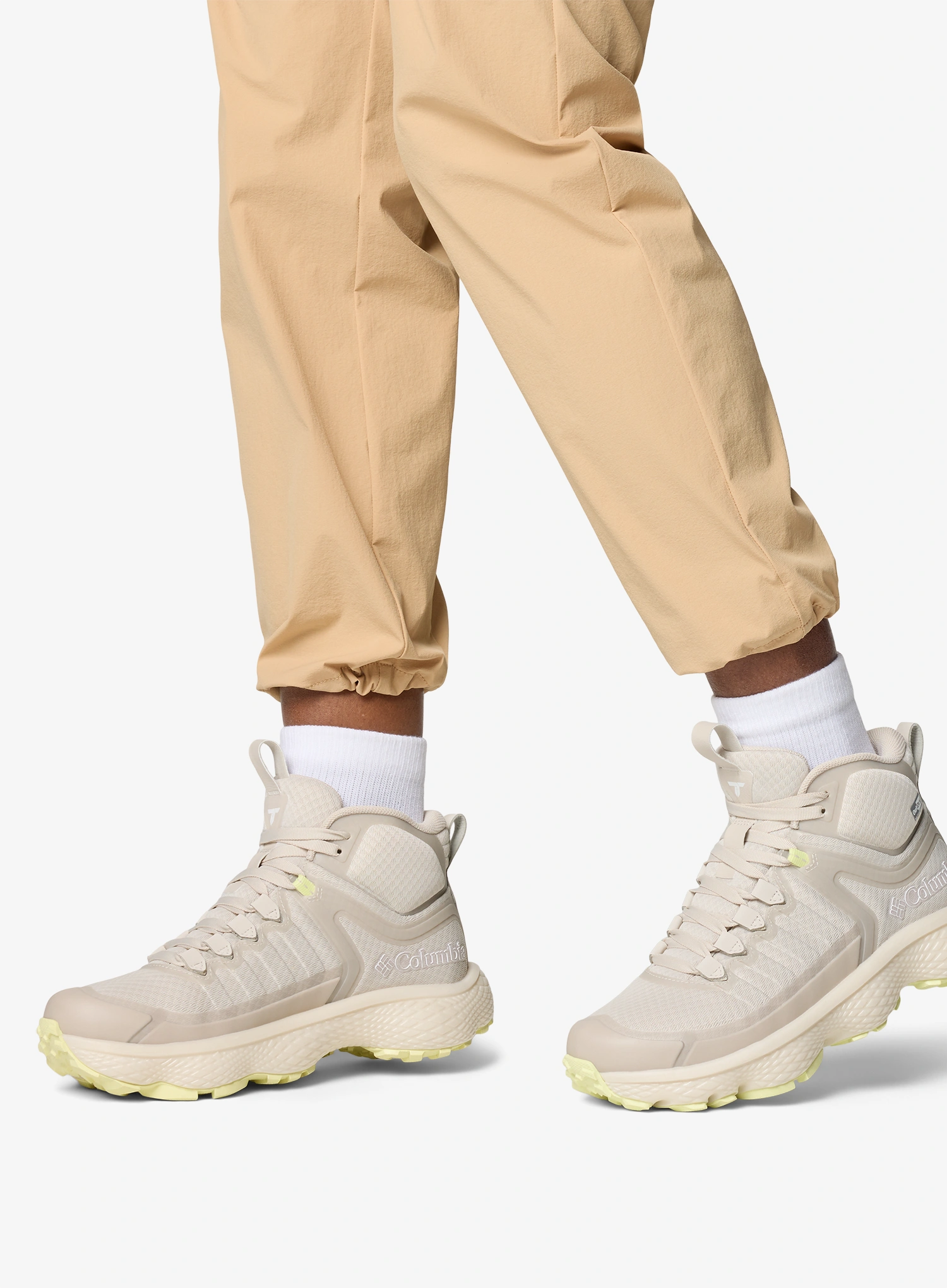 Wanderschuhe Damen Columbia Escape Thrive Titanium Mid Outdry - cloud grey/citron haze