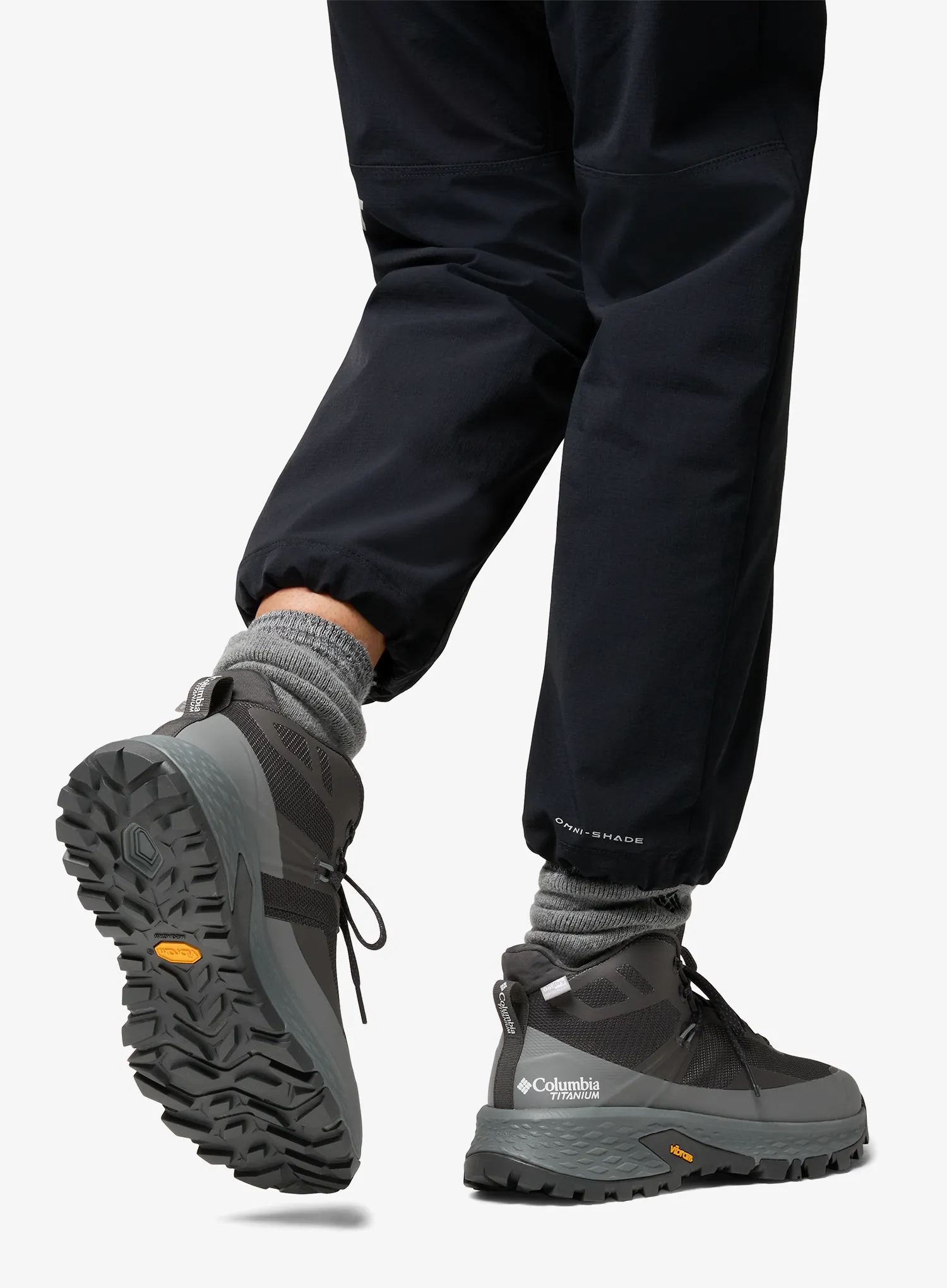 Wanderschuhe Damen Columbia Tellurix Titanium Outdry Mid - dark grey/ti grey steel