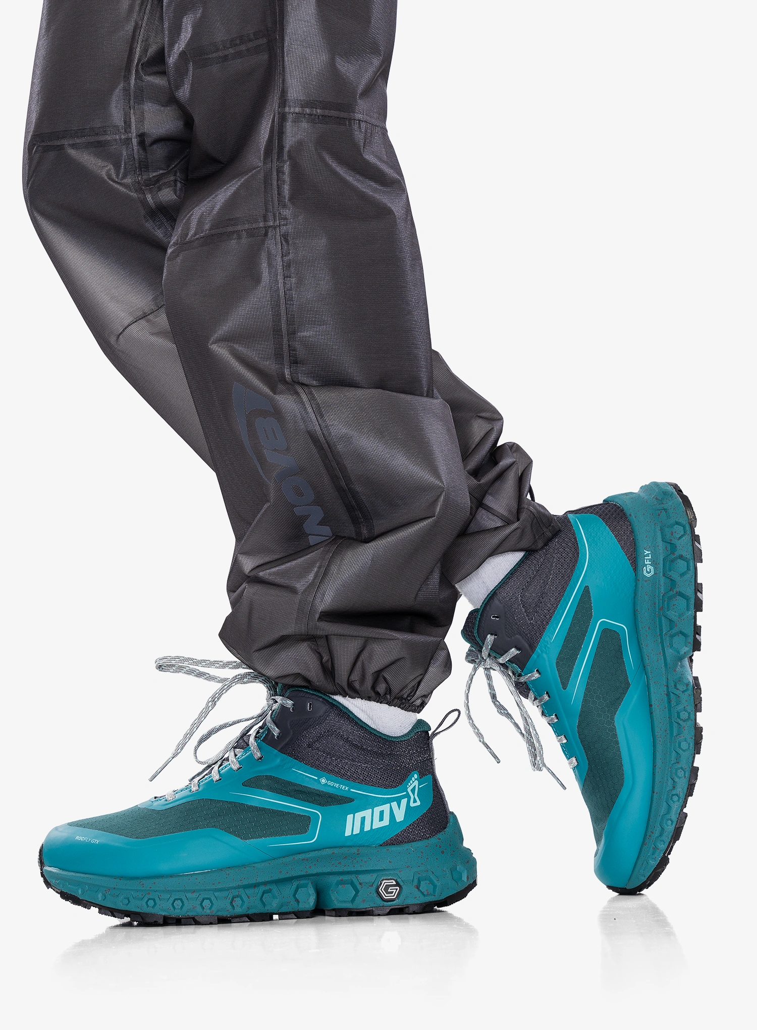 Wanderschuhe Damen Inov-8 RocFly G 390 GTX - pine/teal/slate