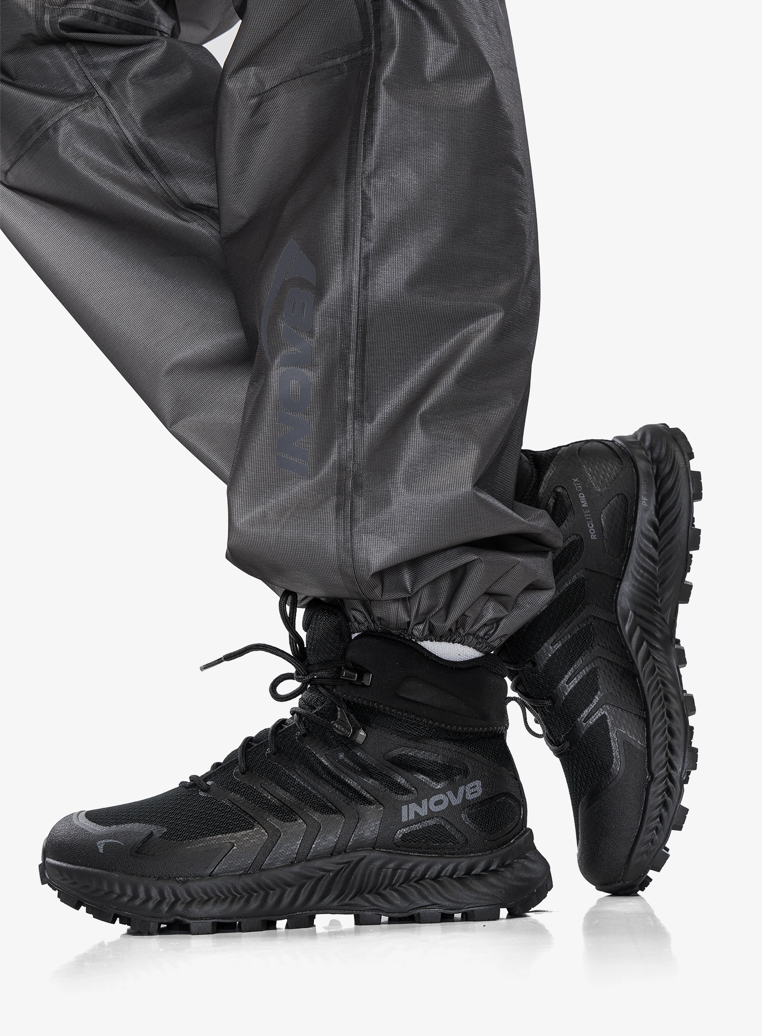 Wanderschuhe Damen Inov-8 Roclite Mid GTX Wide - black/dark grey
