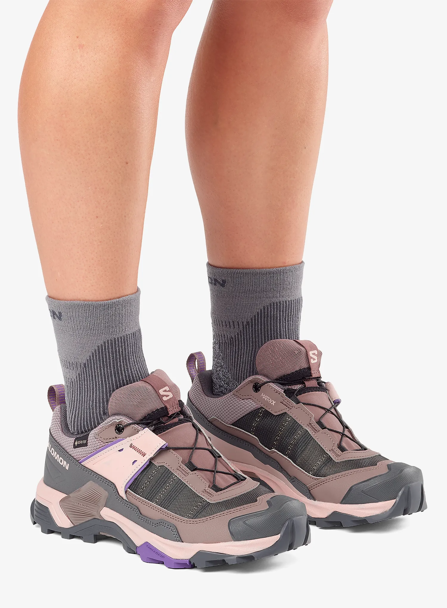 Wanderschuhe Damen Salomon X Ultra 5 GTX - iron/shadow/deep blue