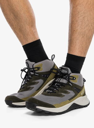 Wanderschuhe Keen Hightrail Mid Wp - steel grey/forest night