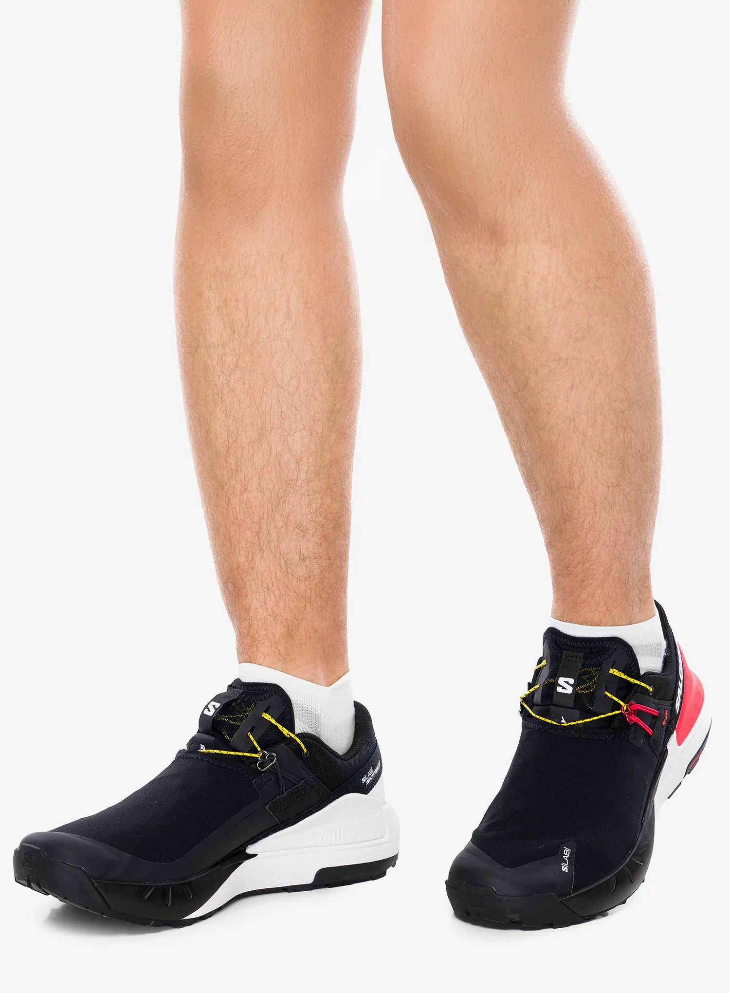 Wanderschuhe Salomon S/Lab Skyway - black/white/blue