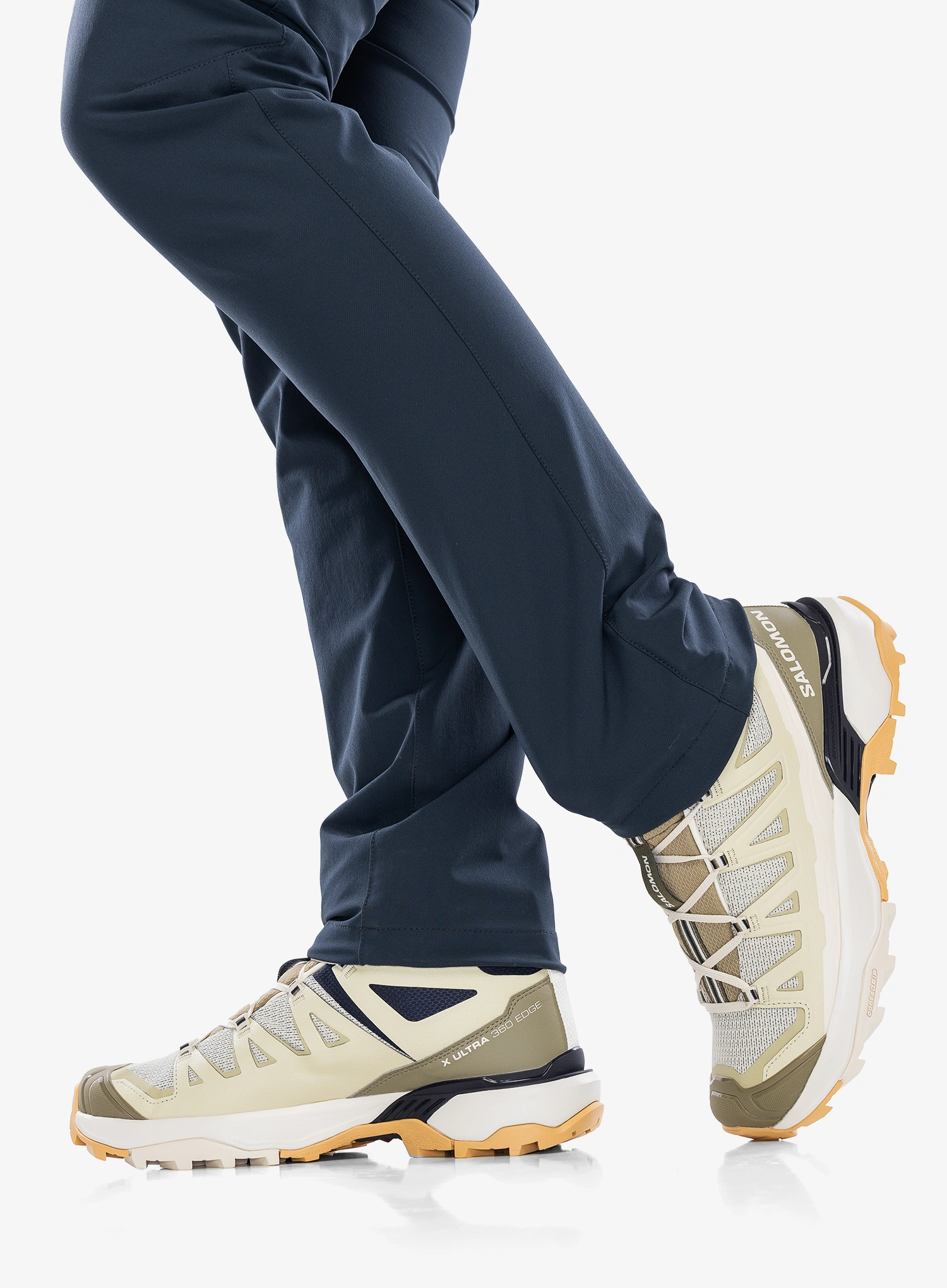 Wanderschuhe Salomon X Ultra 360 Edge Mid GTX - almond milk/alo
