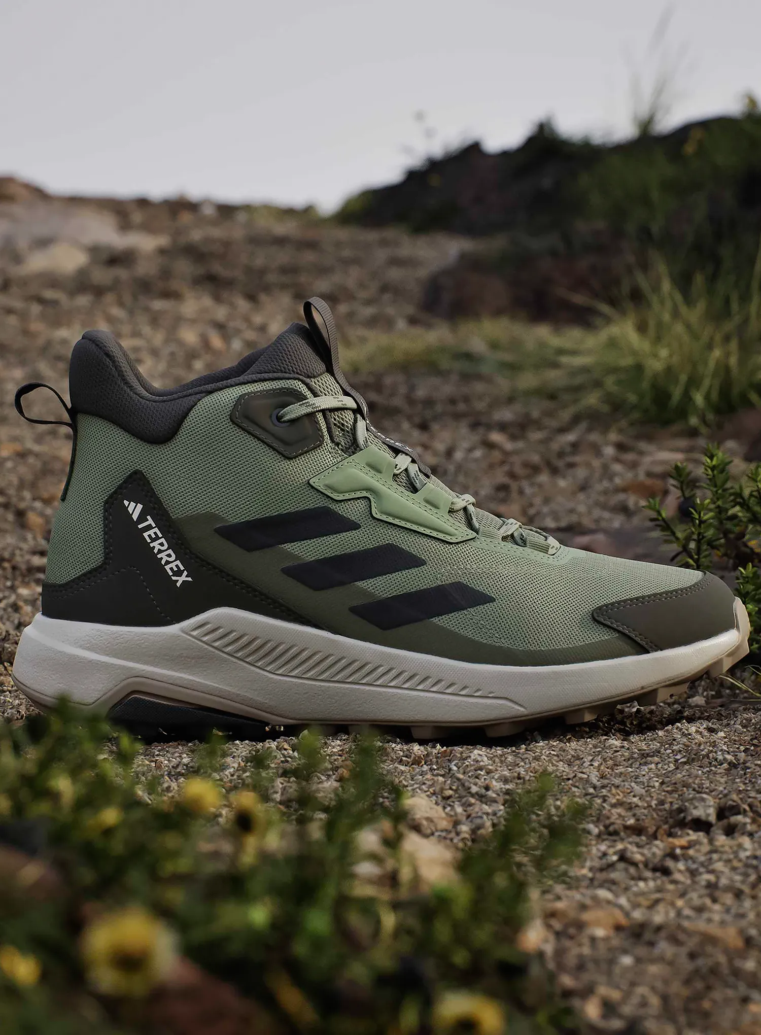 Wanderschuhe adidas TERREX Anylander Mid - tent green/core blk/olive str