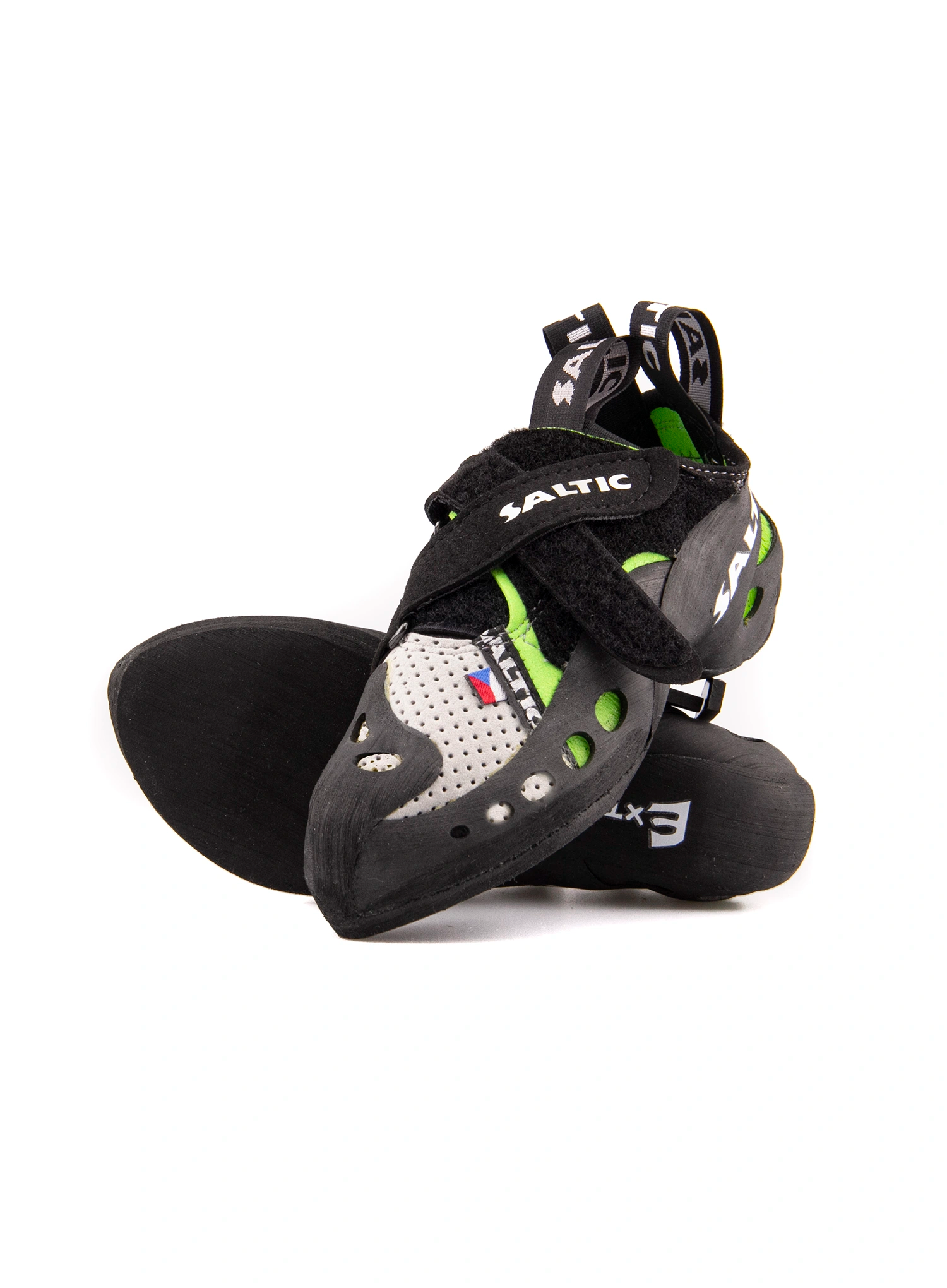 Kletterschuhe mit Klettverschluss Saltic Avax - green/grey