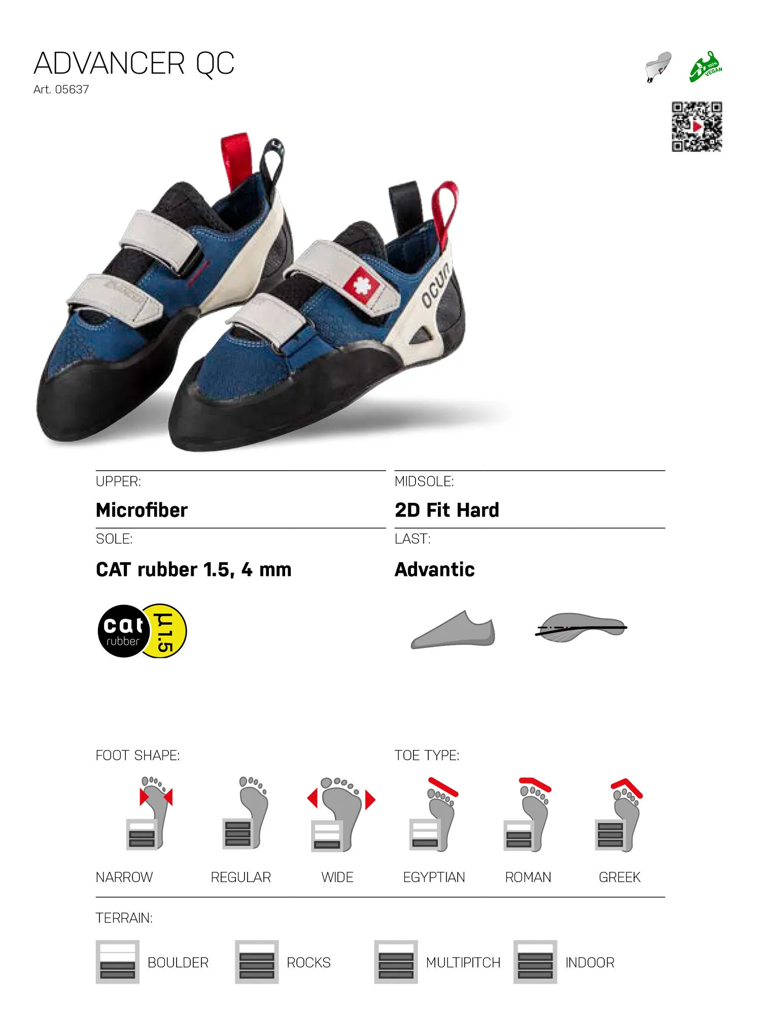 Kletterschuhe Ocun Advancer QC - dark blue