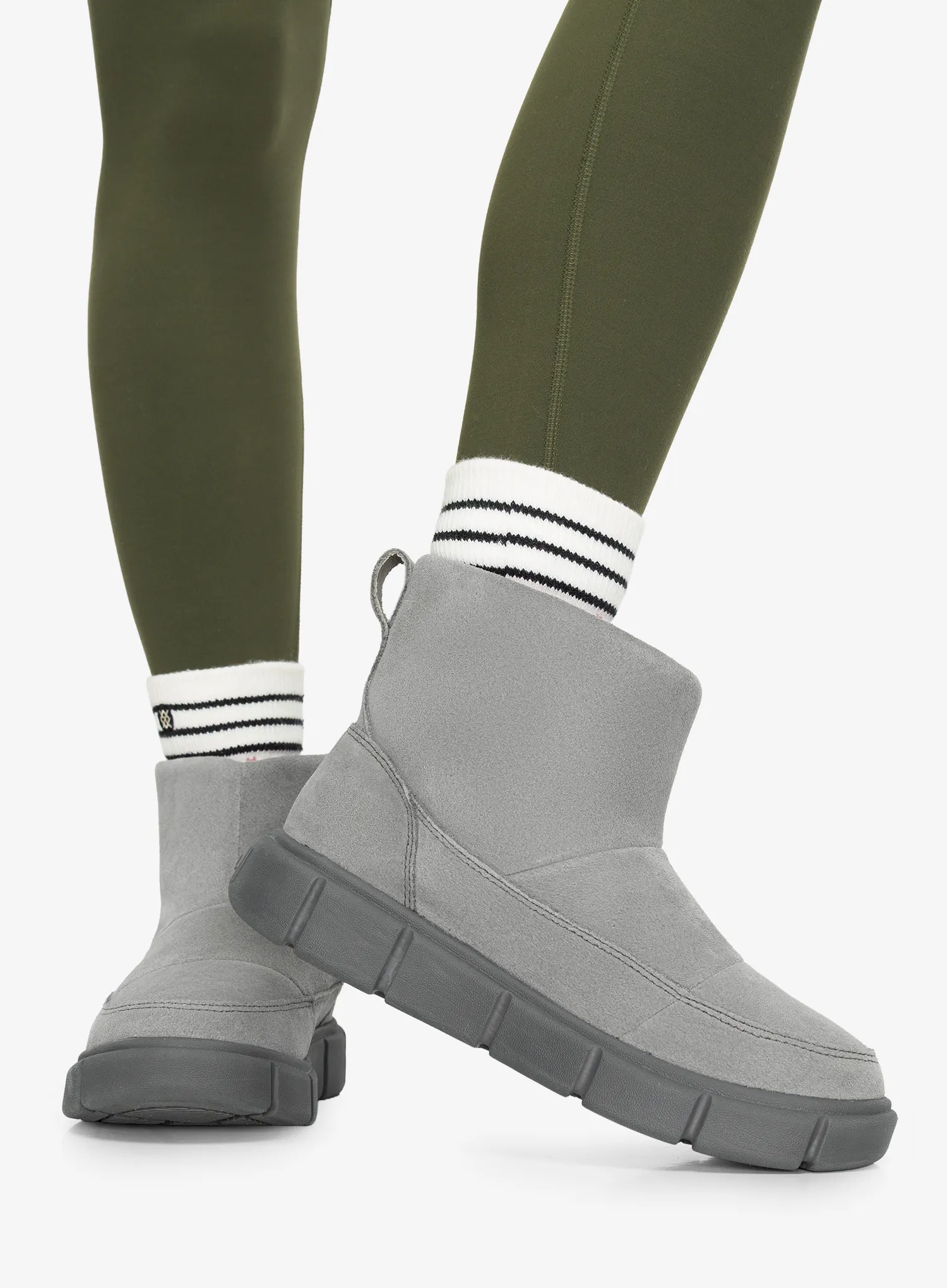 Winterschuhe Damen Sorel Explorer III Slip-On WP - quarry/sea salt