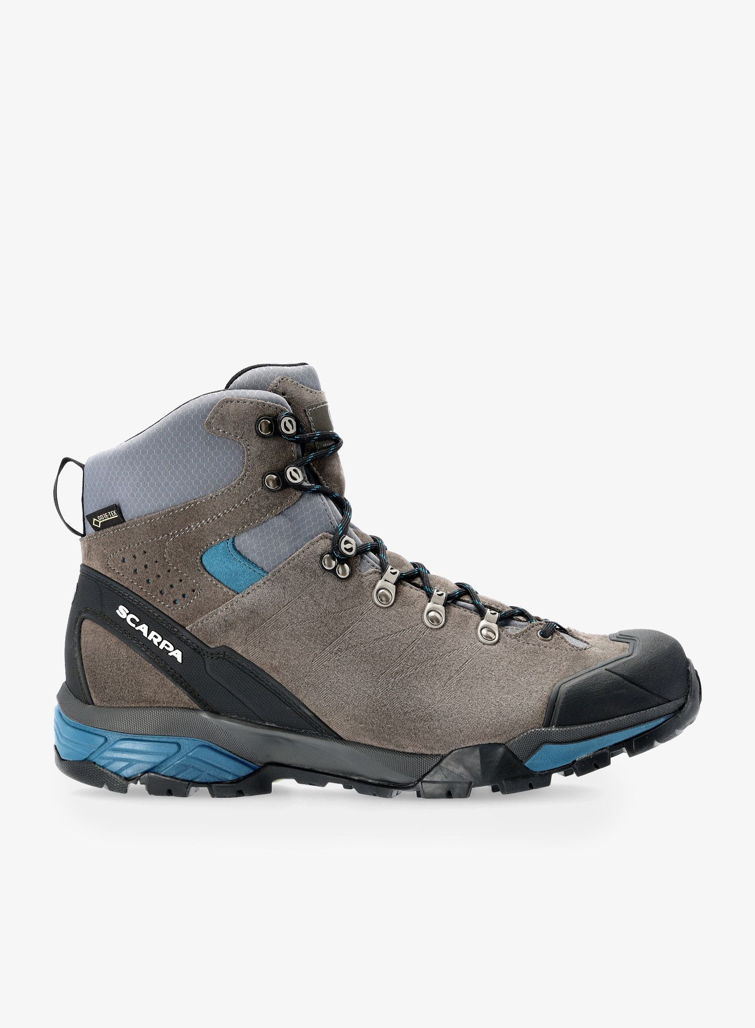 Trekkingschuhe Herren Scarpa ZG Trek GTX - titanium/lake blue