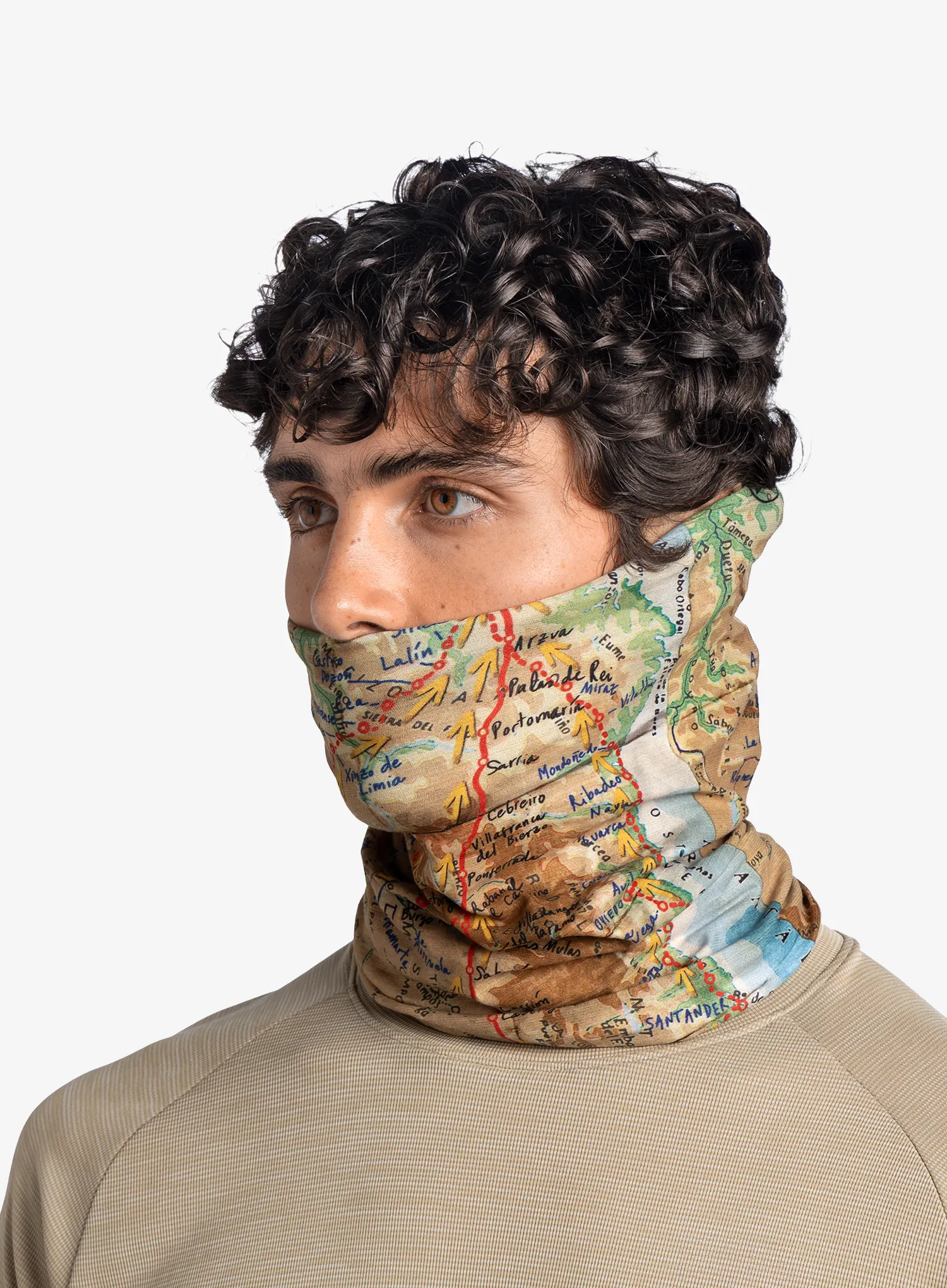 Multifunktionstuch Buff CoolNet UV+ Camine de Santiago - geo