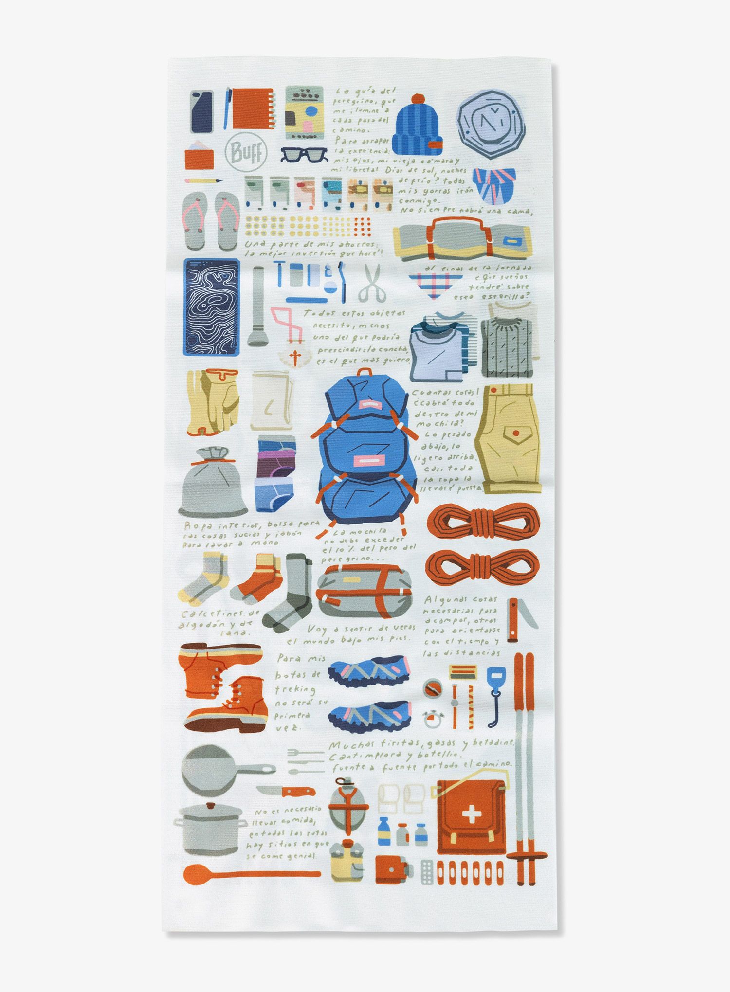 Multifunktionstuch Buff CoolNet UV - camino guia peregr ino