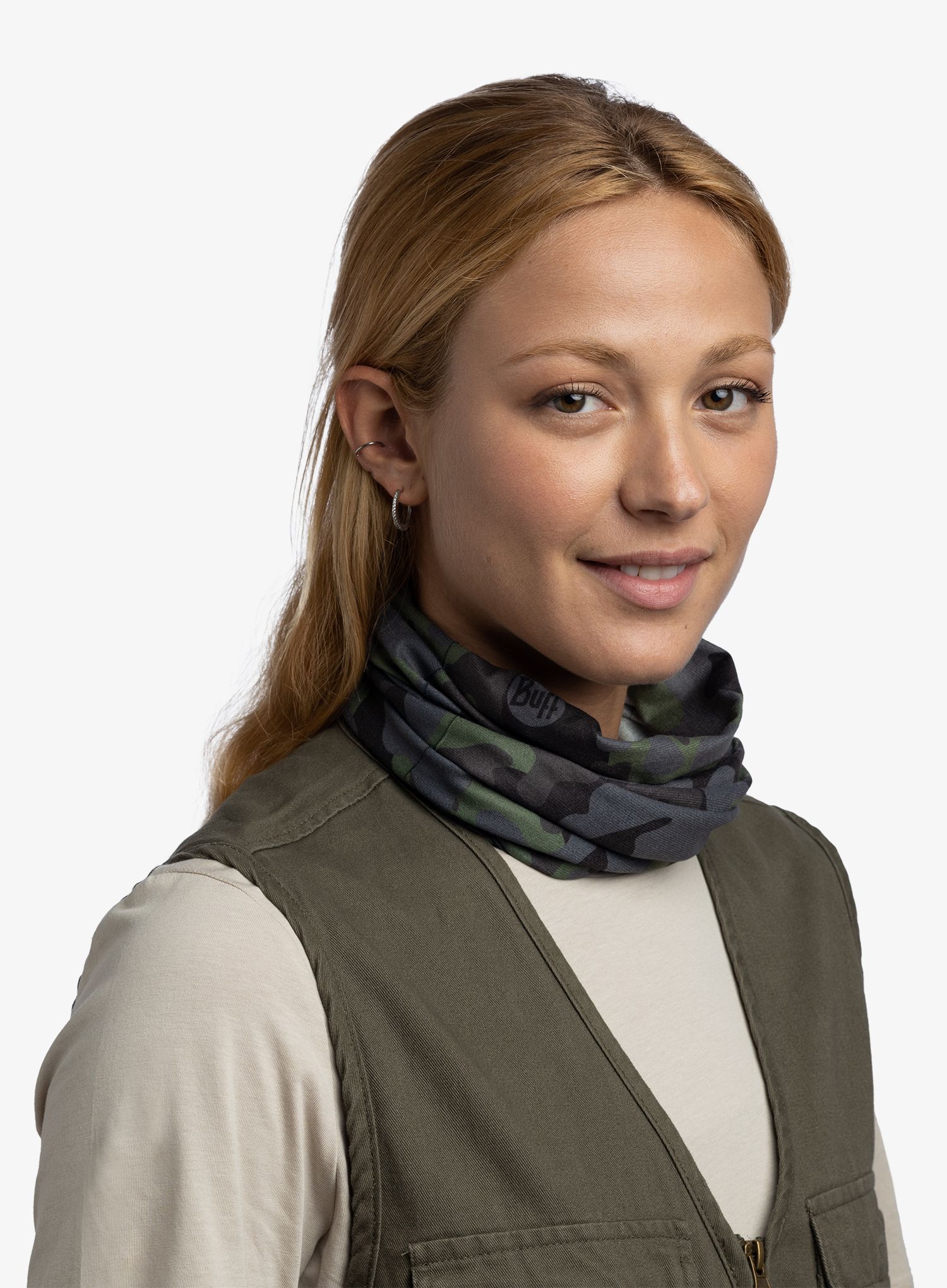Multifunktionstuch Buff CoolNet UV - enob steel