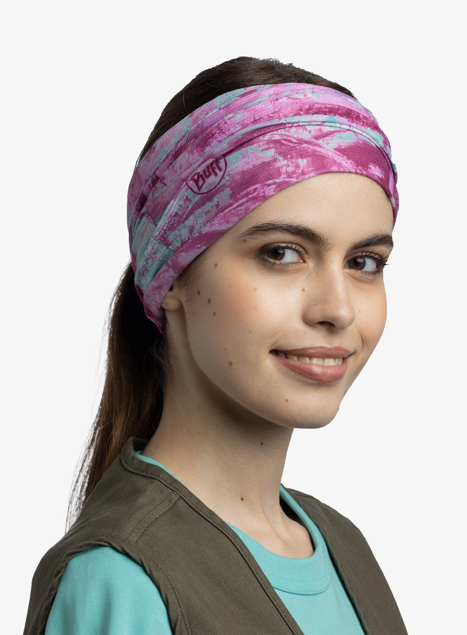 Multifunktionstuch Buff CoolNet UV - real tree aspect ocean spray