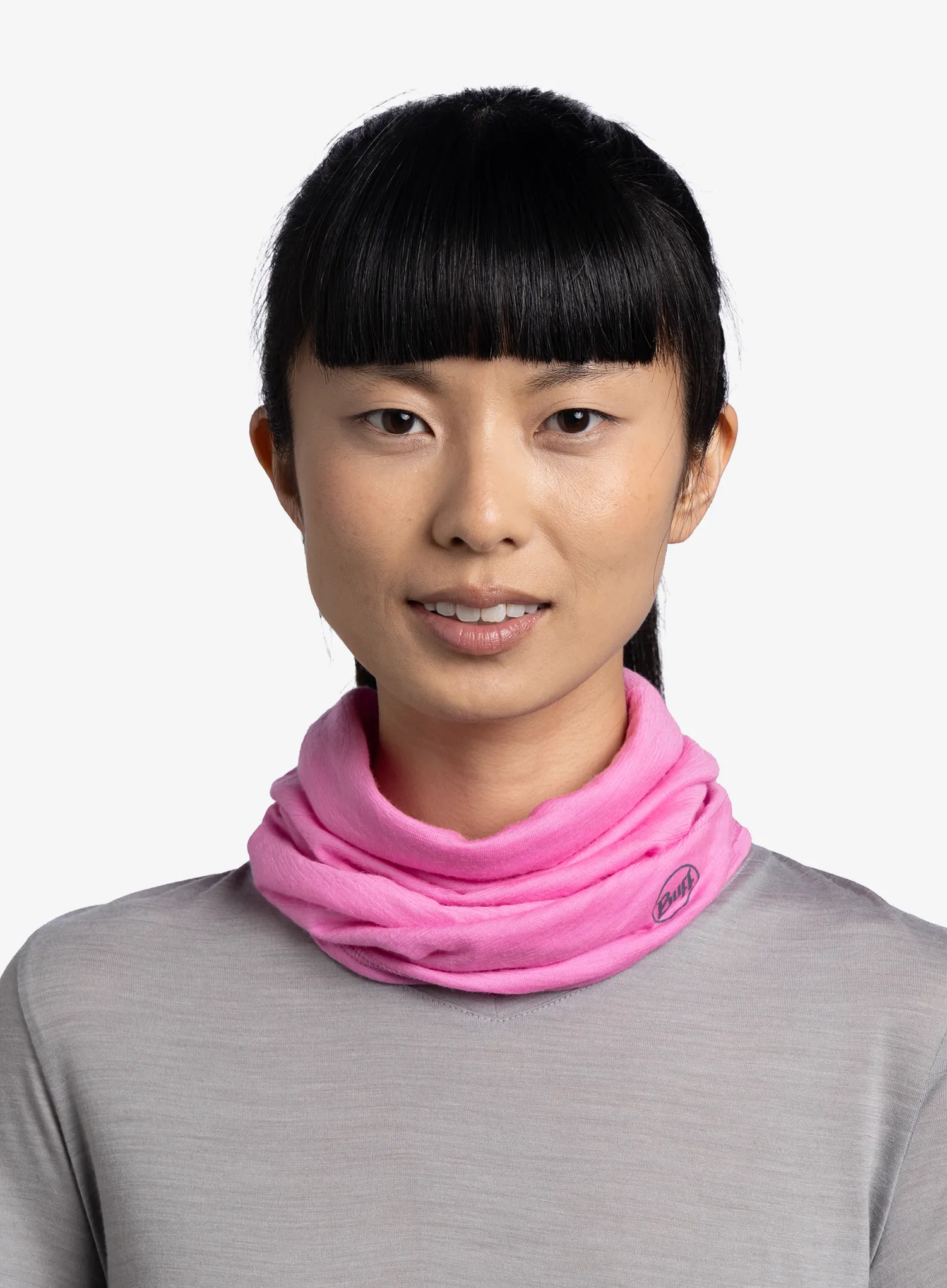 Multifunktionstuch Buff Lightweight Merino Wool - solid fluor fuchsia