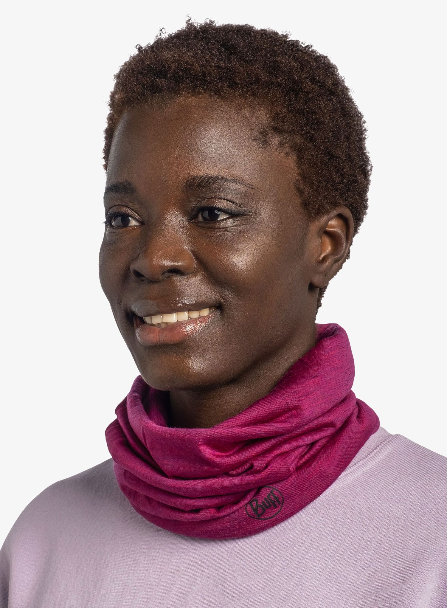 Multifunktionstuch Buff Lightweight Merino Wool - solid magenta