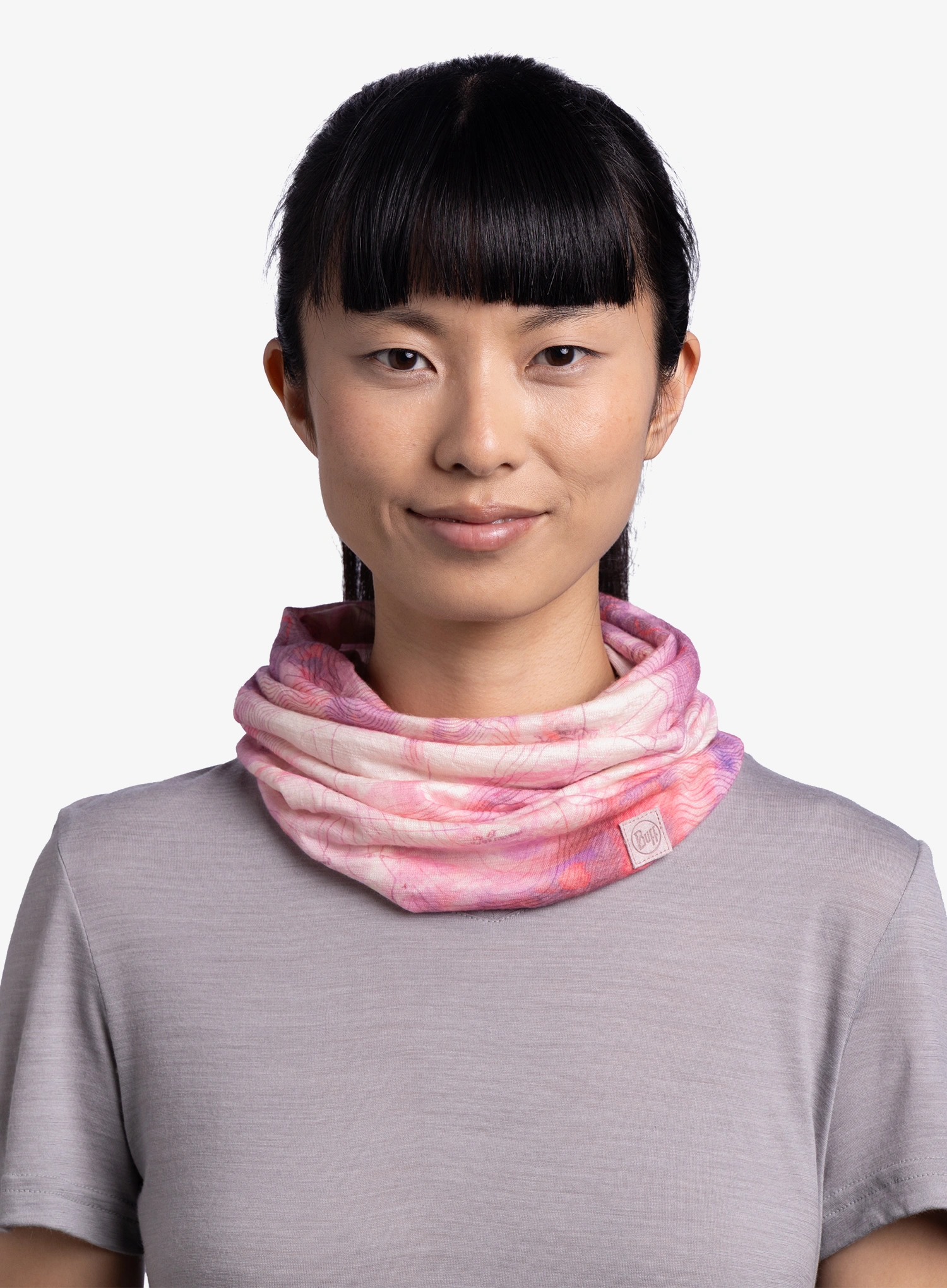 Multifunktionstuch Buff Merino Lightweight Digital Prints - orisa pink azalea