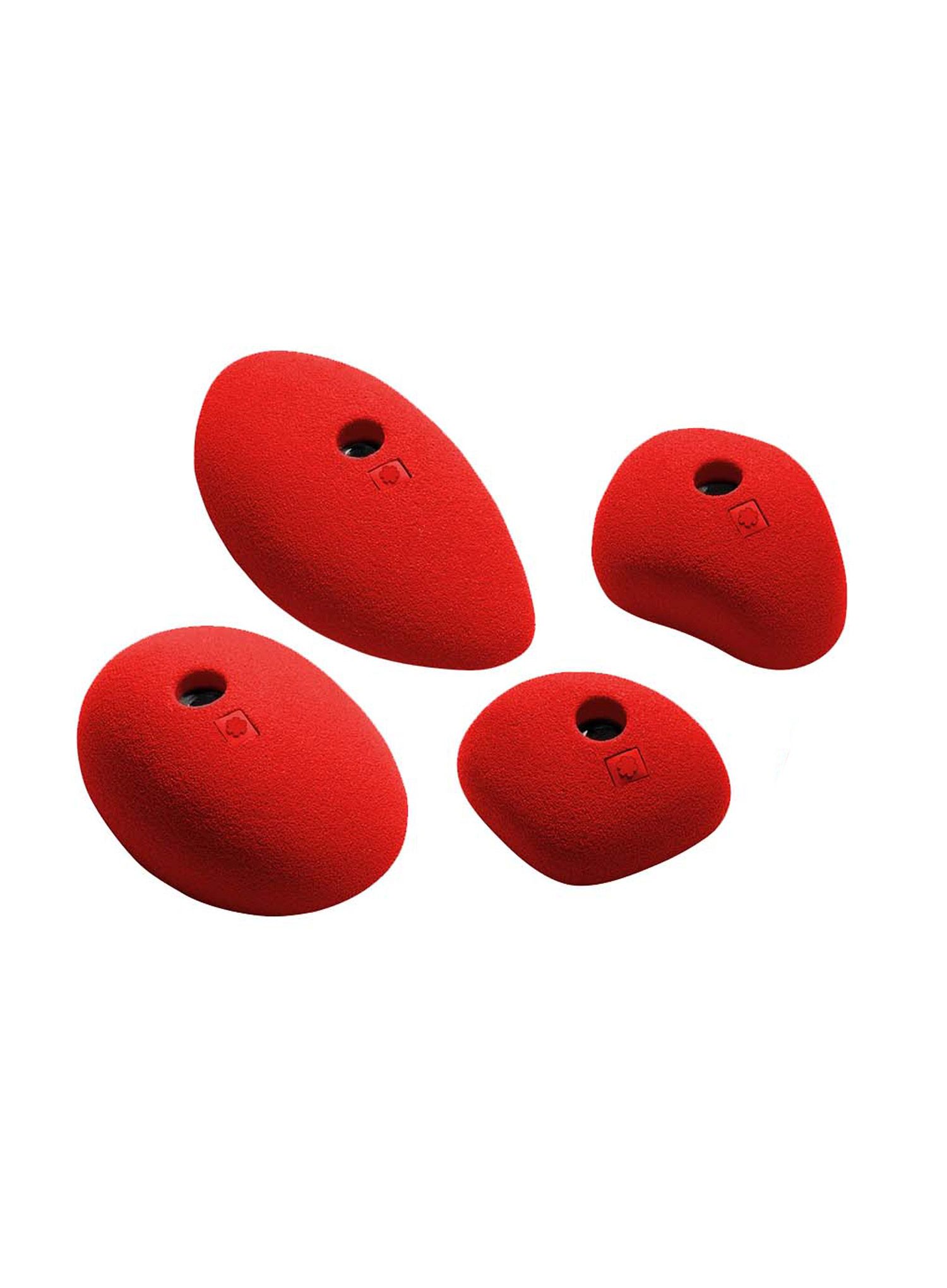 Klettergriffe Ocun Holds Set 2 Slopers - red