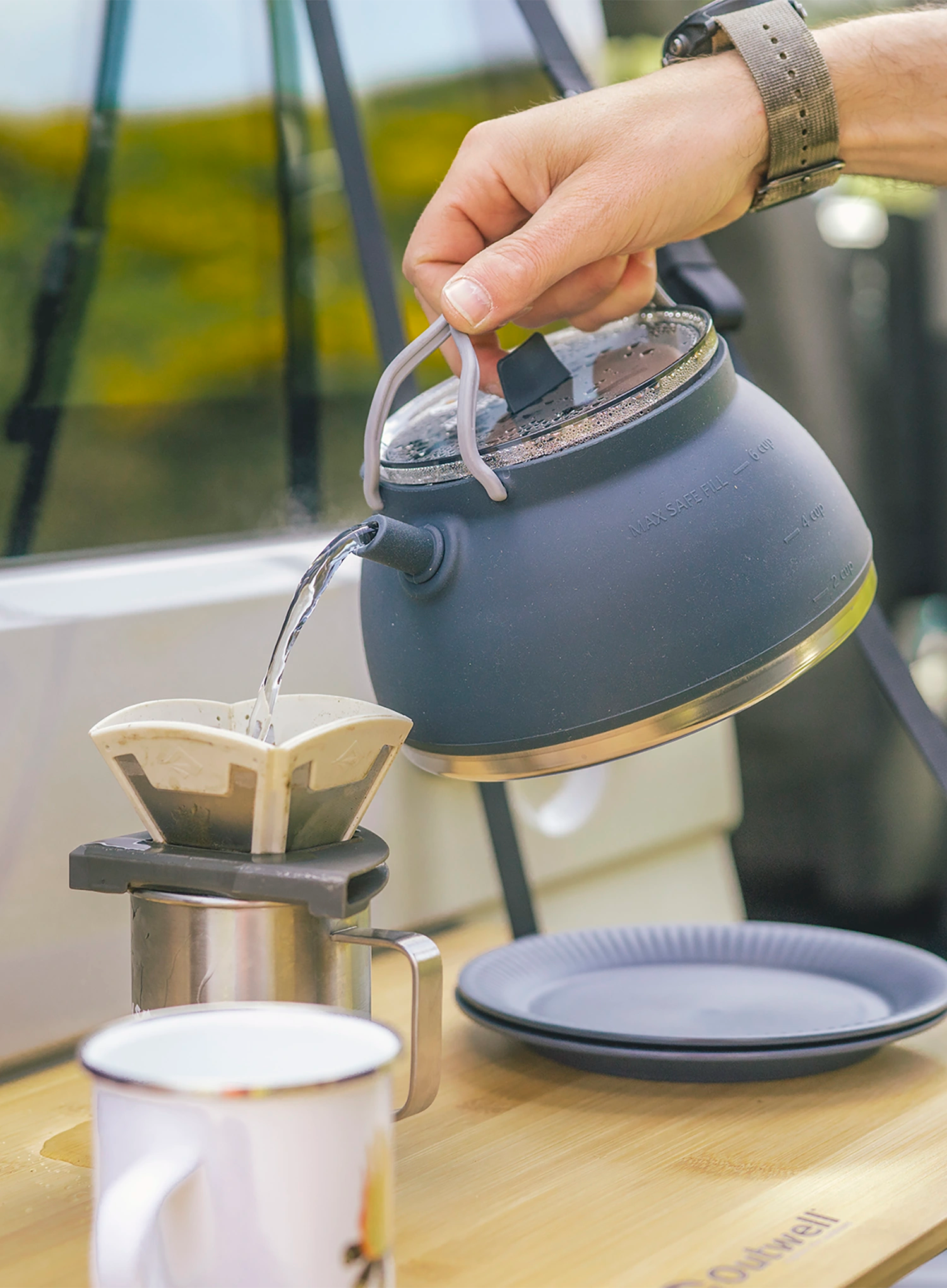 Wasserkocher Outwell Collaps Tea Time Kettle 1.5 L